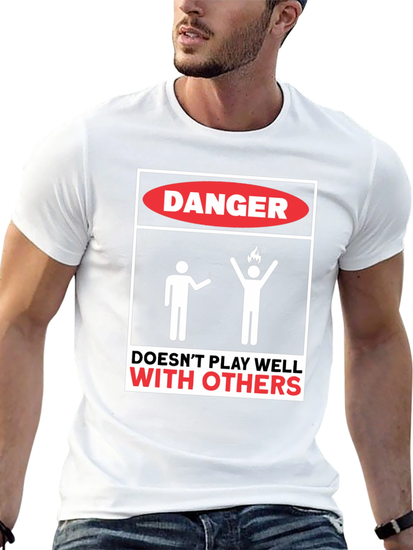 Danger Doesnt Play Well With Others Graphic Tee