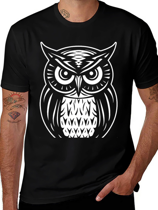 Owl Graphic Print T-Shirt