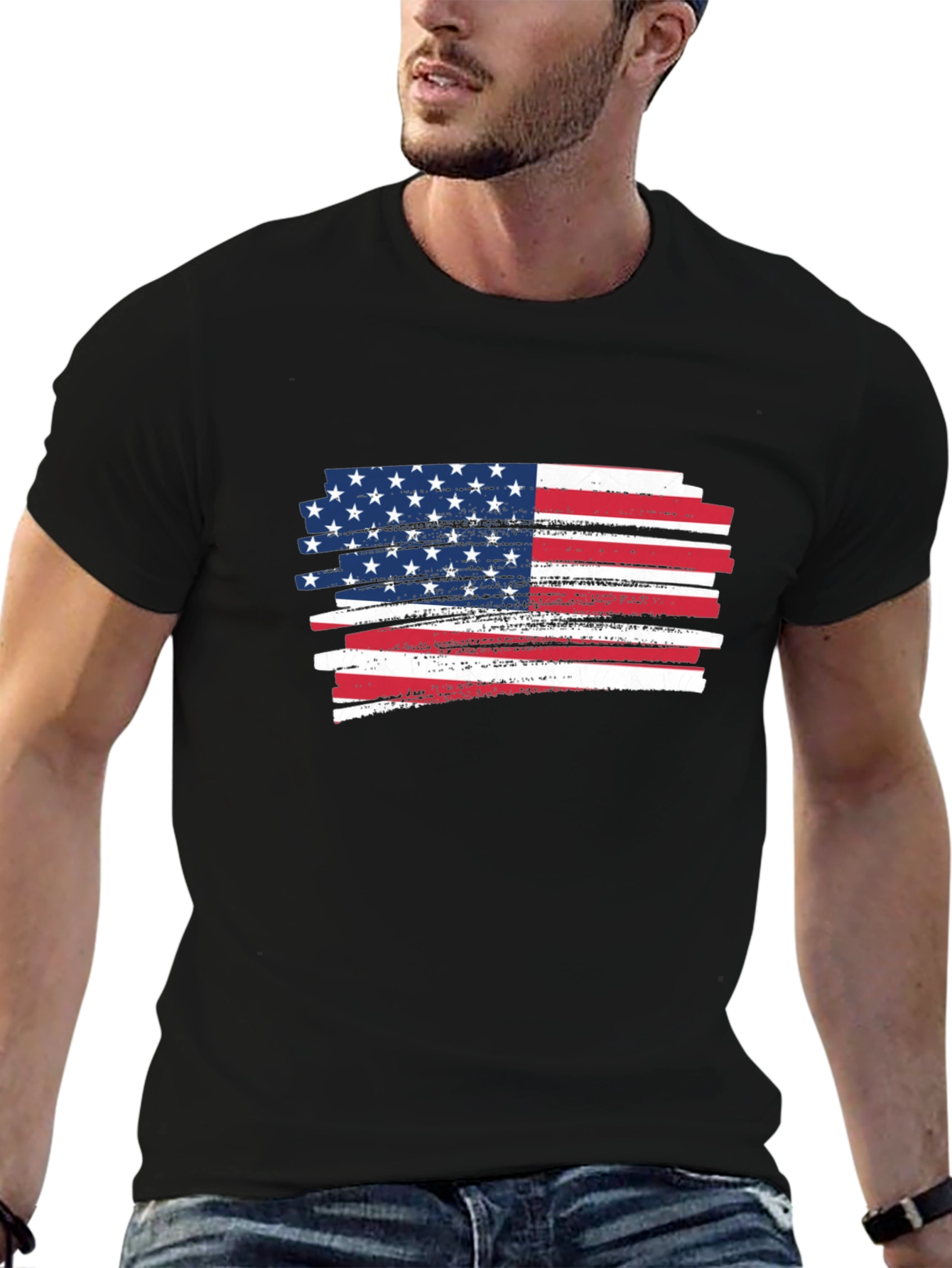 American Flag Graphic T-Shirt