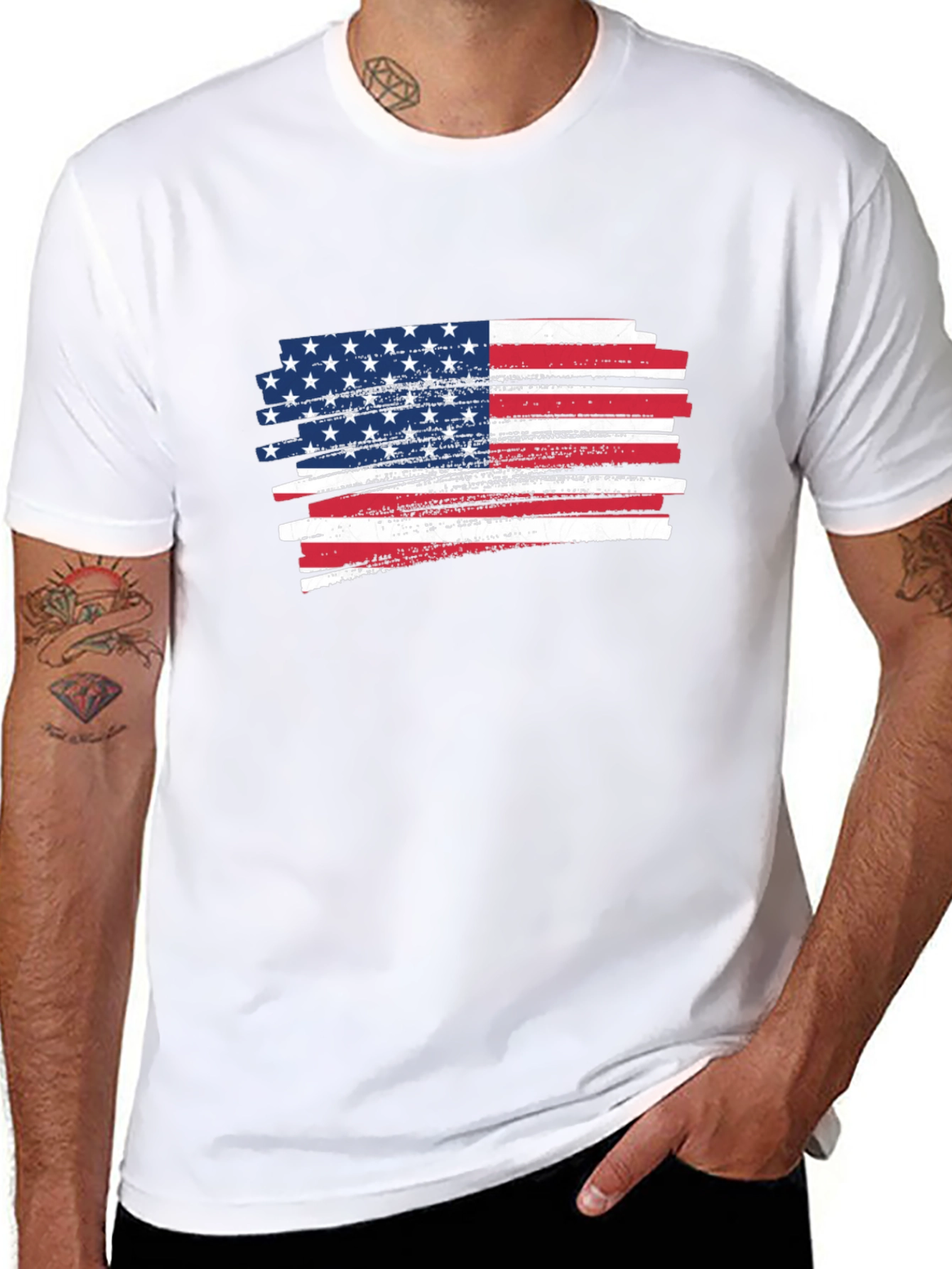 American Flag Graphic T-Shirt