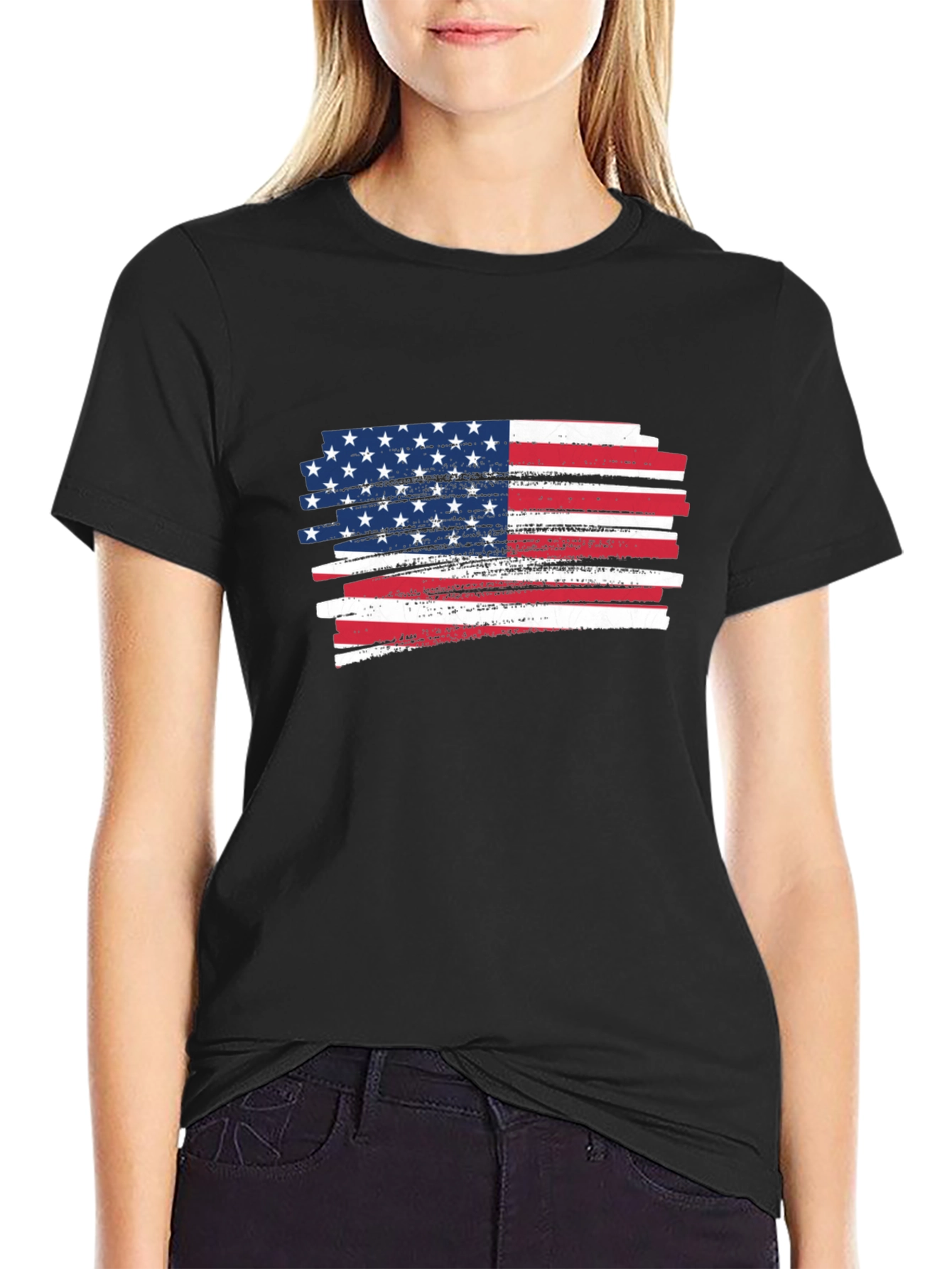 American Flag Graphic T-Shirt