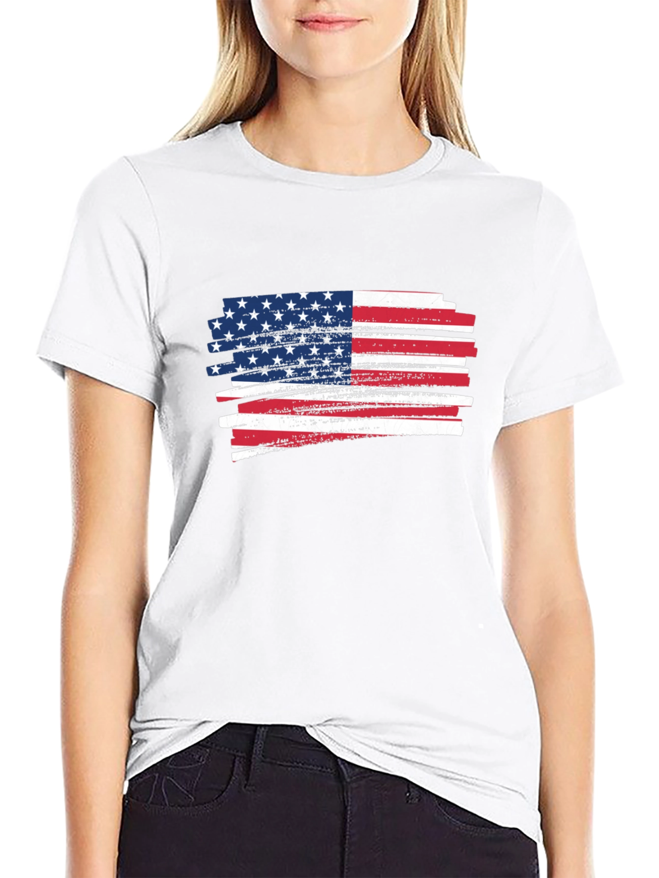 American Flag Graphic T-Shirt