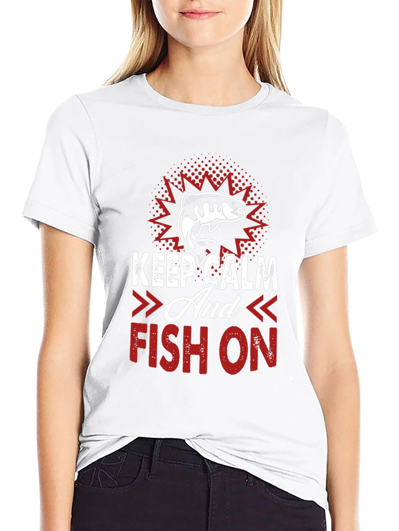 Keep Calm and Fish On T-Shirt