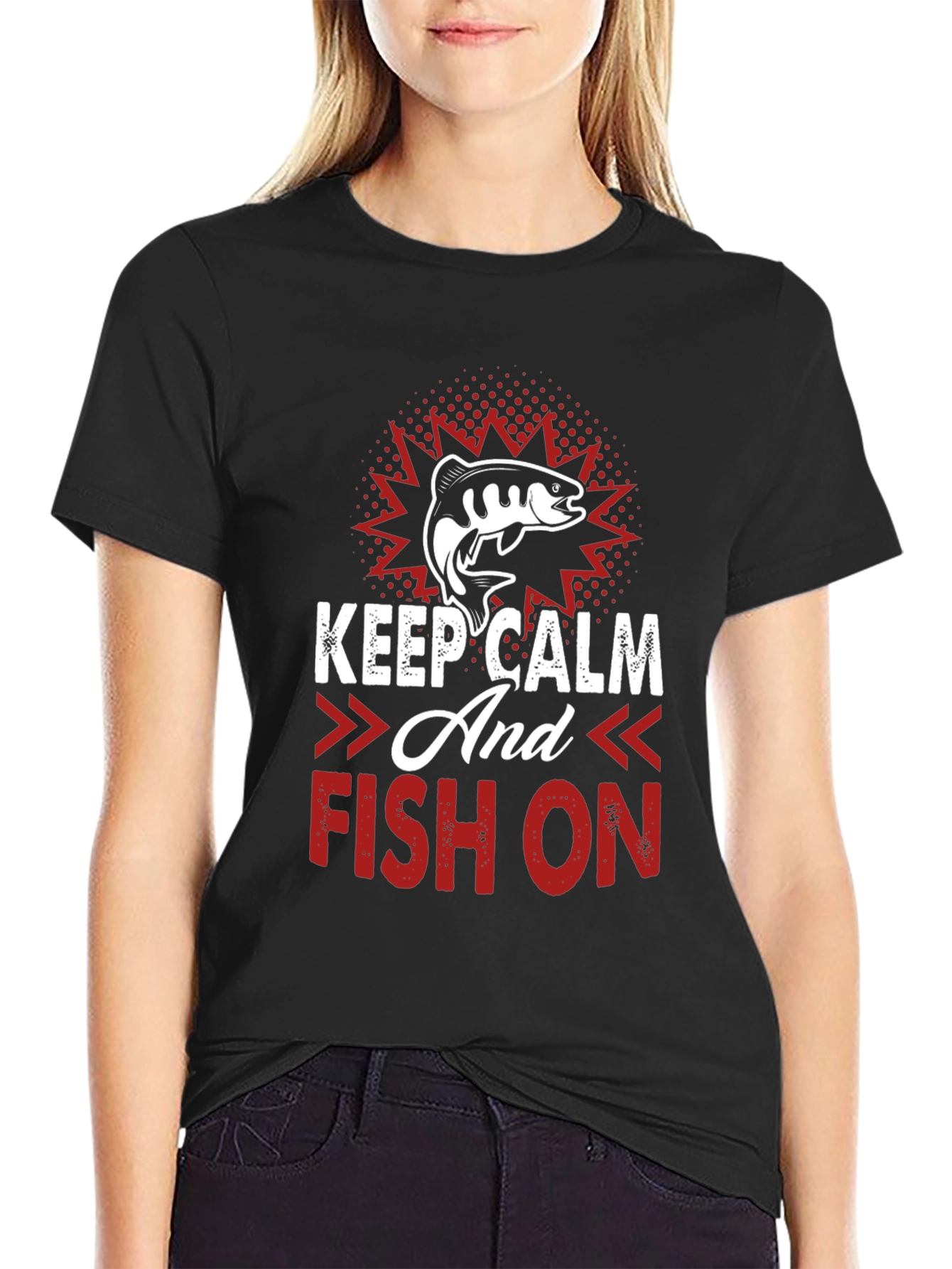 Keep Calm and Fish On T-Shirt