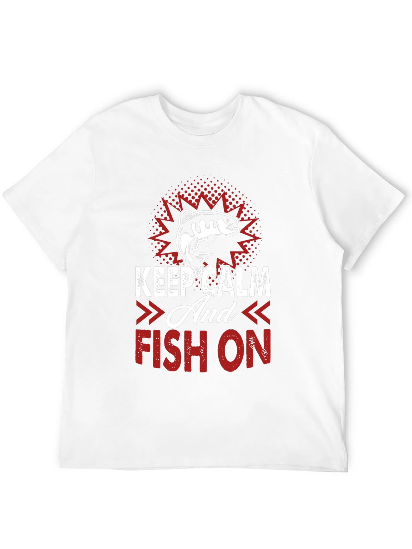 Keep Calm and Fish On T-Shirt