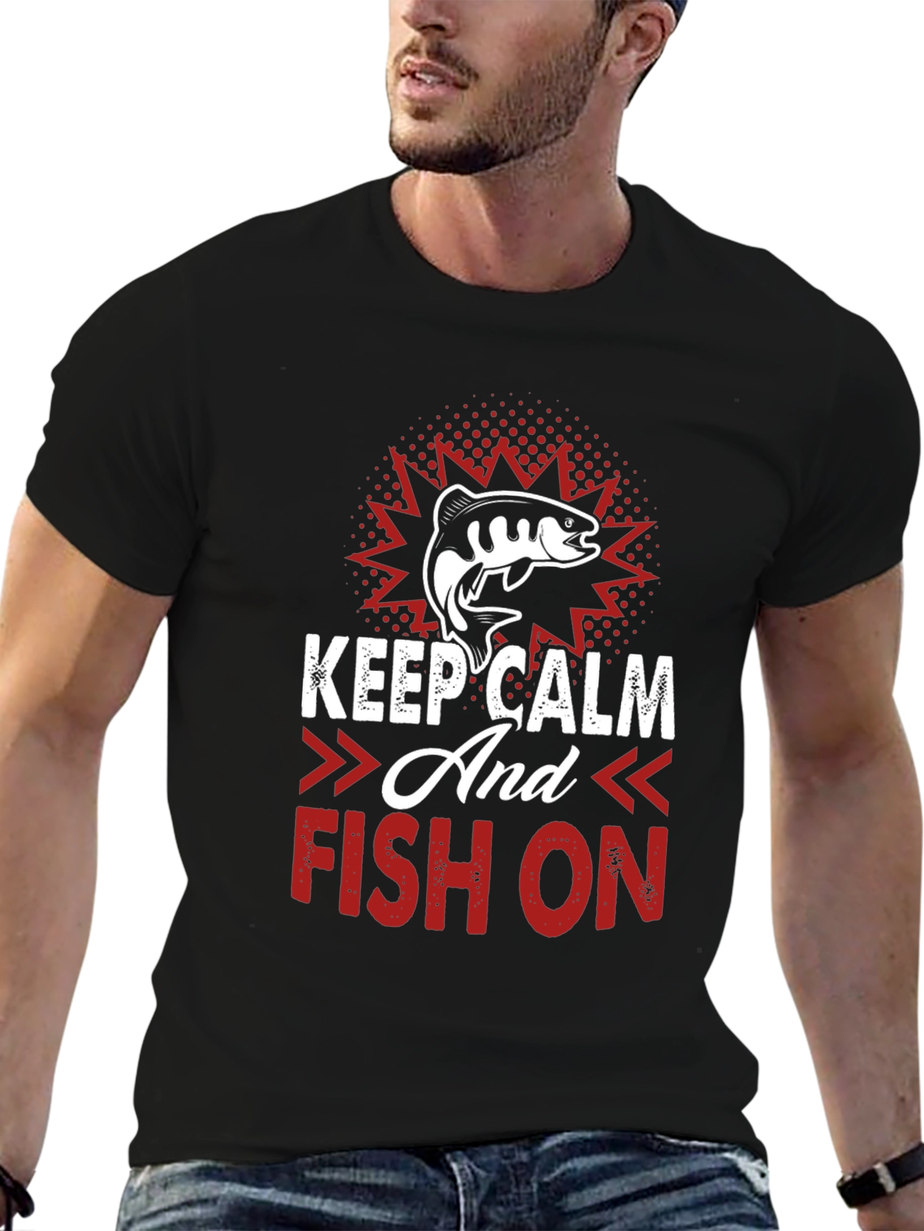 Keep Calm and Fish On T-Shirt