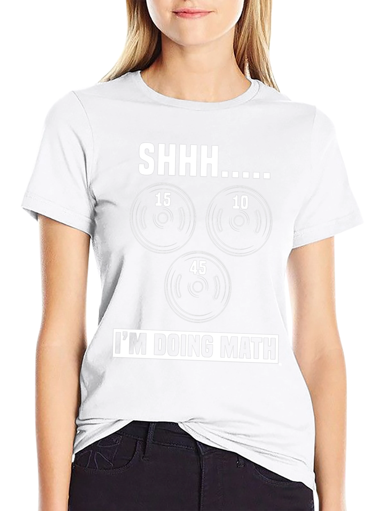 Funny Gym T-Shirt - Shhh Im Doing Math