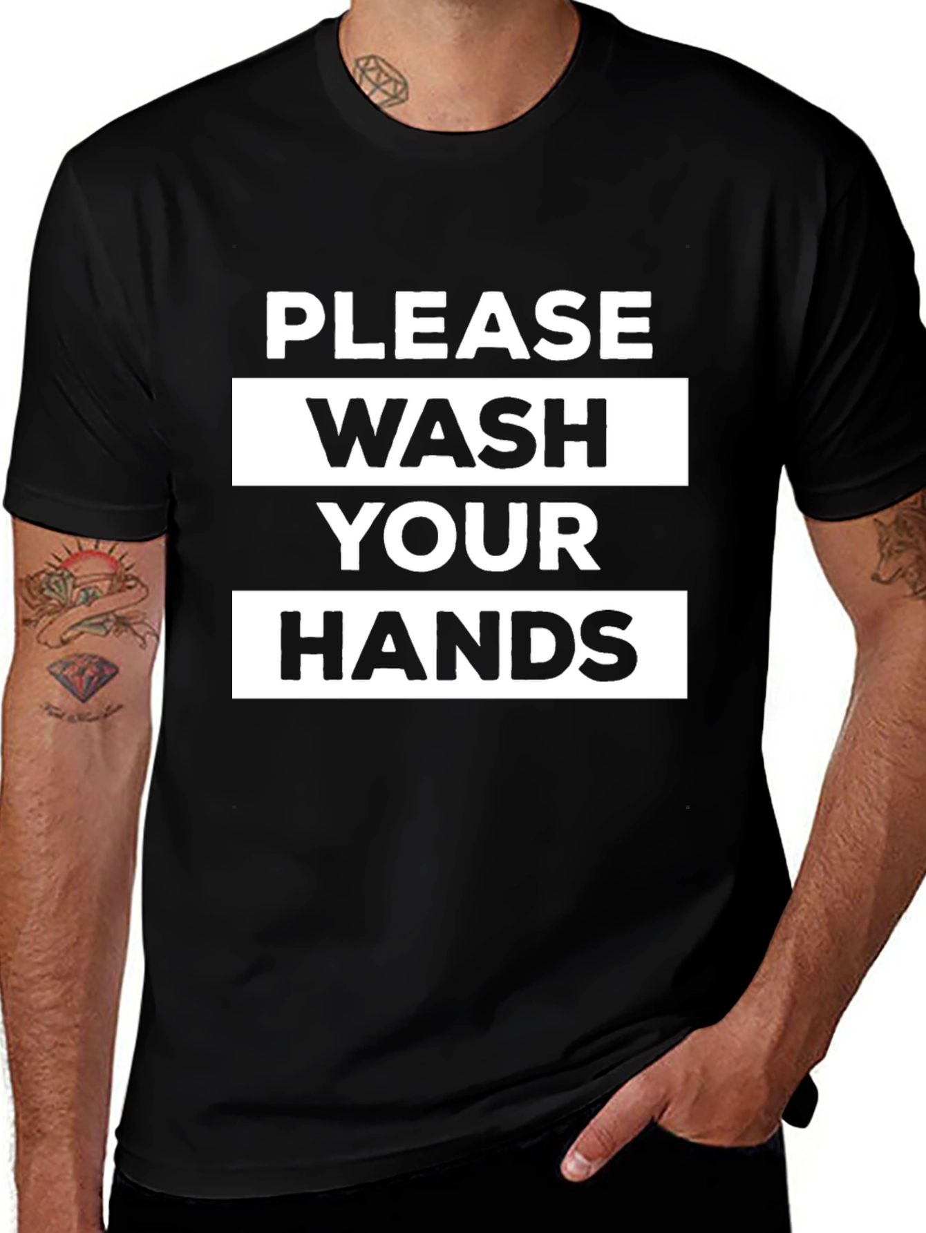 Please Wash Your Hands Graphic Tee