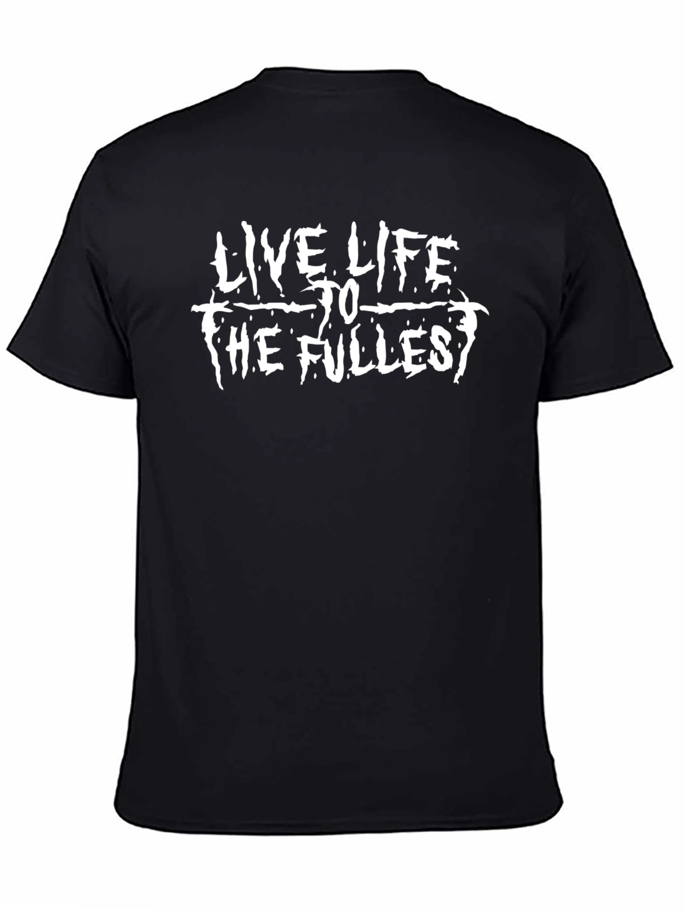 Live Life To The Fullest Black Graphic Tee