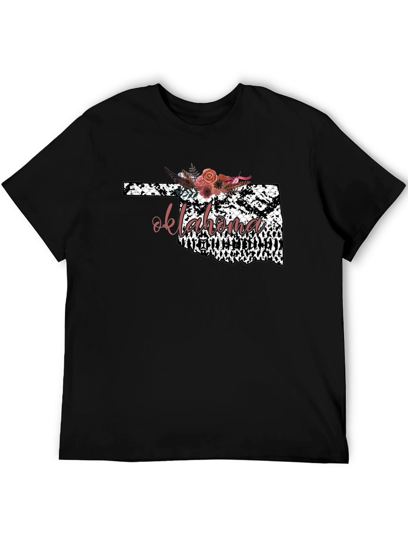 Oklahoma Floral Graphic Tee - Stylish State Pride