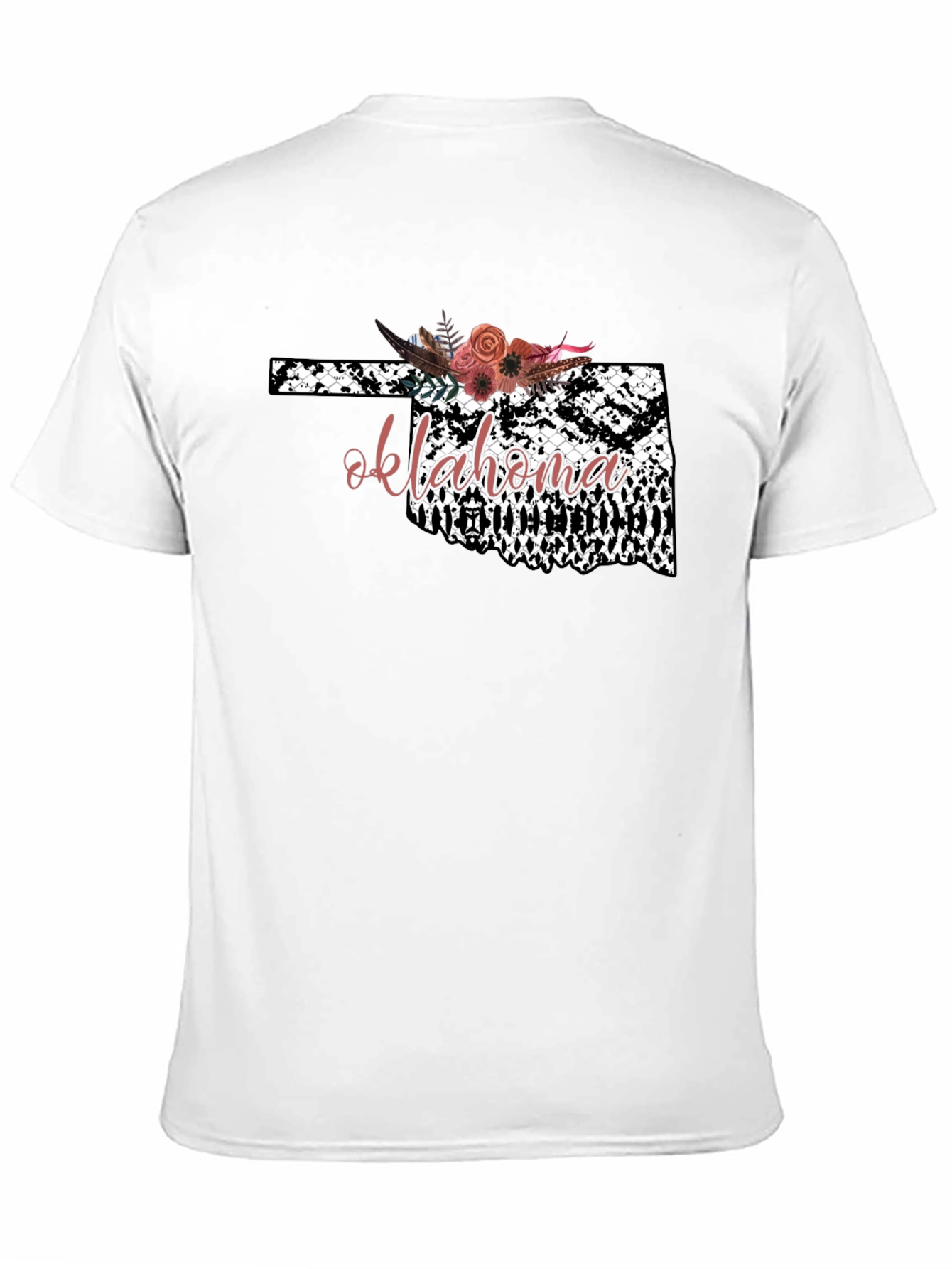 Oklahoma Floral Graphic Tee - Stylish State Pride