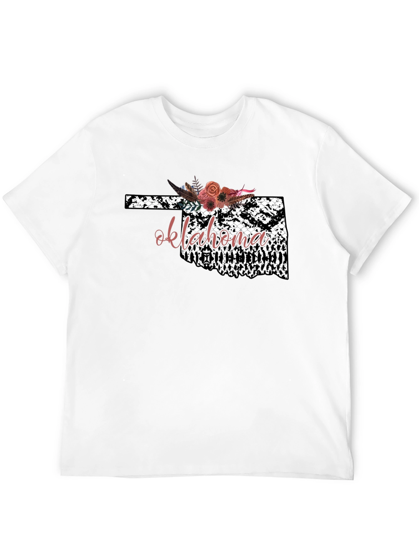 Oklahoma Floral Graphic Tee - Stylish State Pride