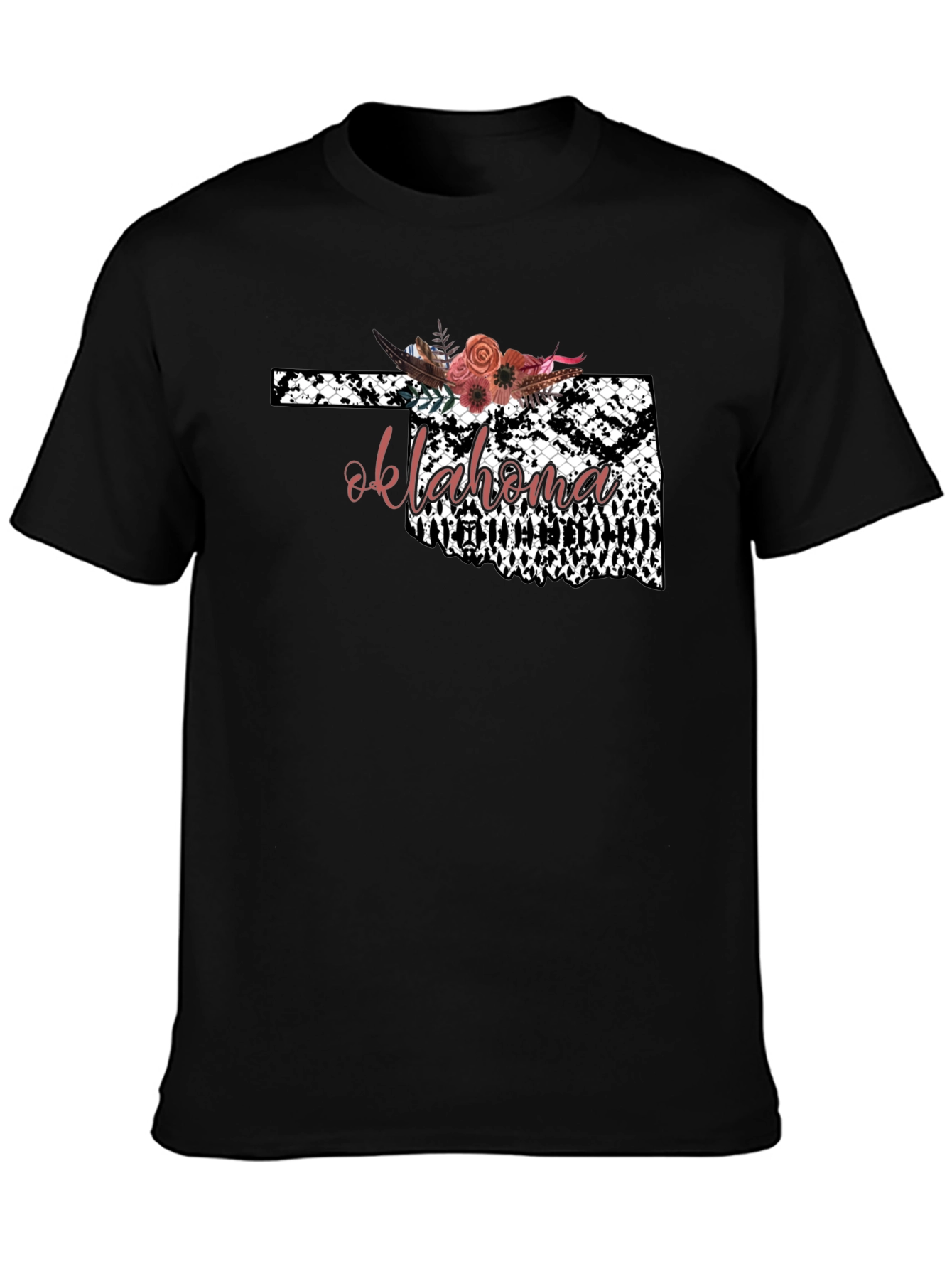 Oklahoma Floral Graphic Tee - Stylish State Pride