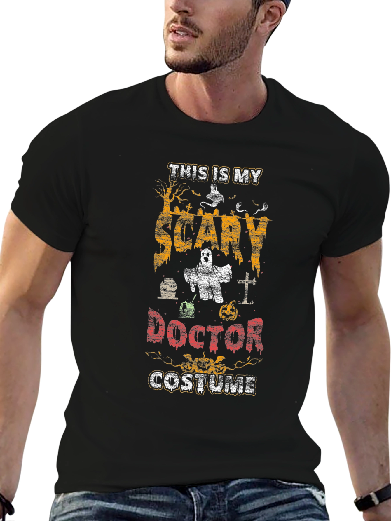 Scary Doctor Halloween Costume Graphic Tee