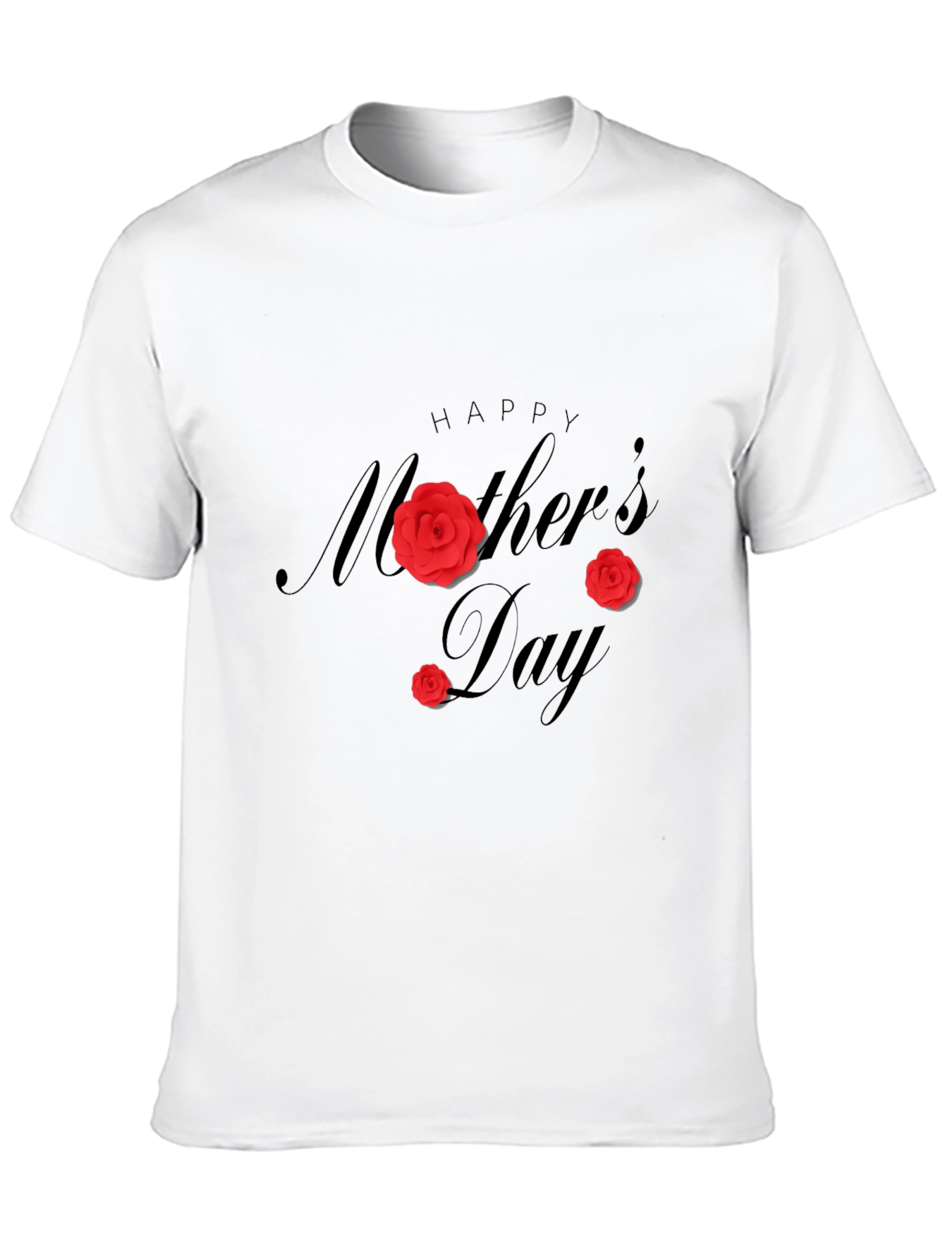 Happy Mothers Day Black T-Shirt