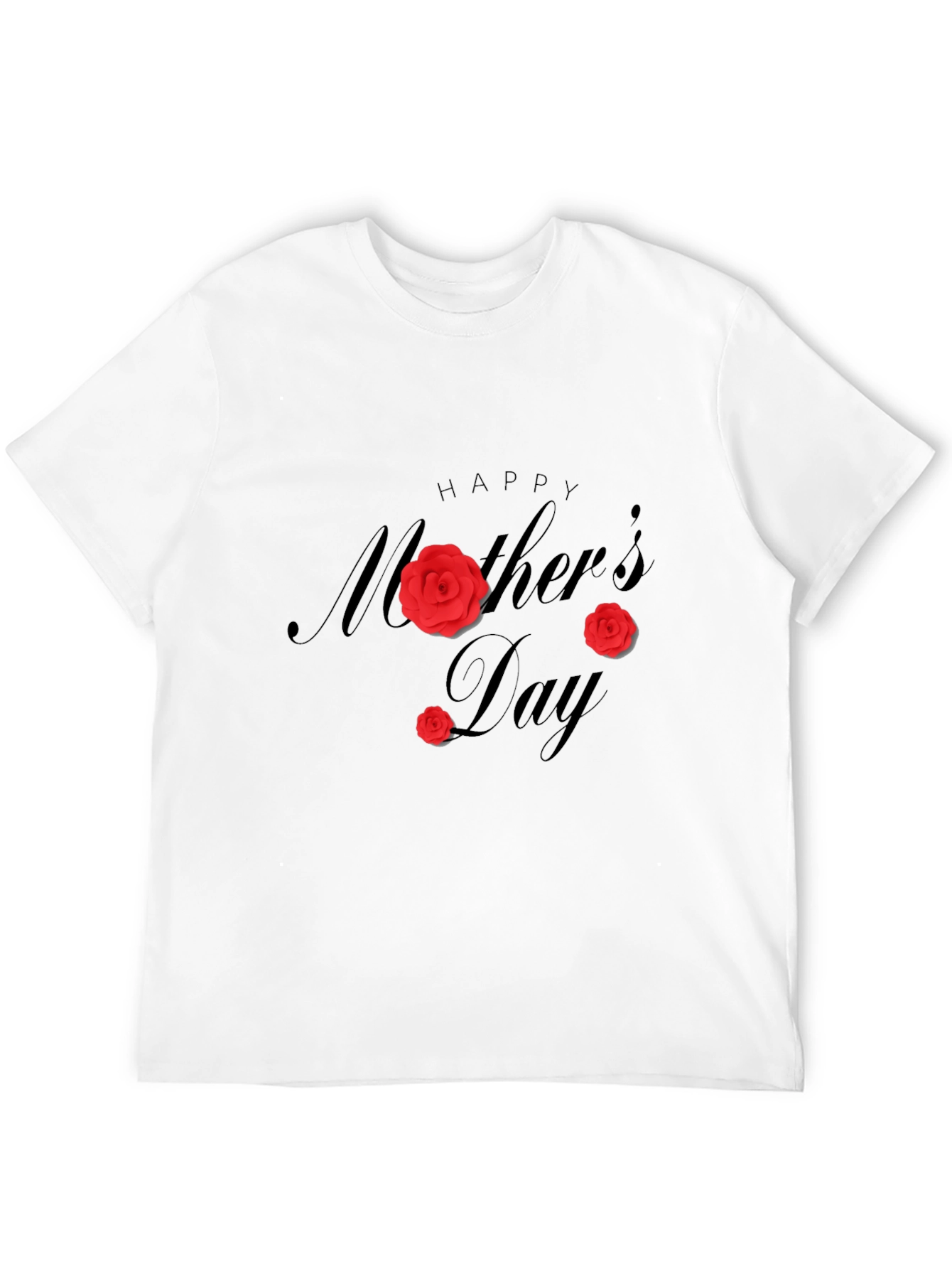 Happy Mothers Day Black T-Shirt