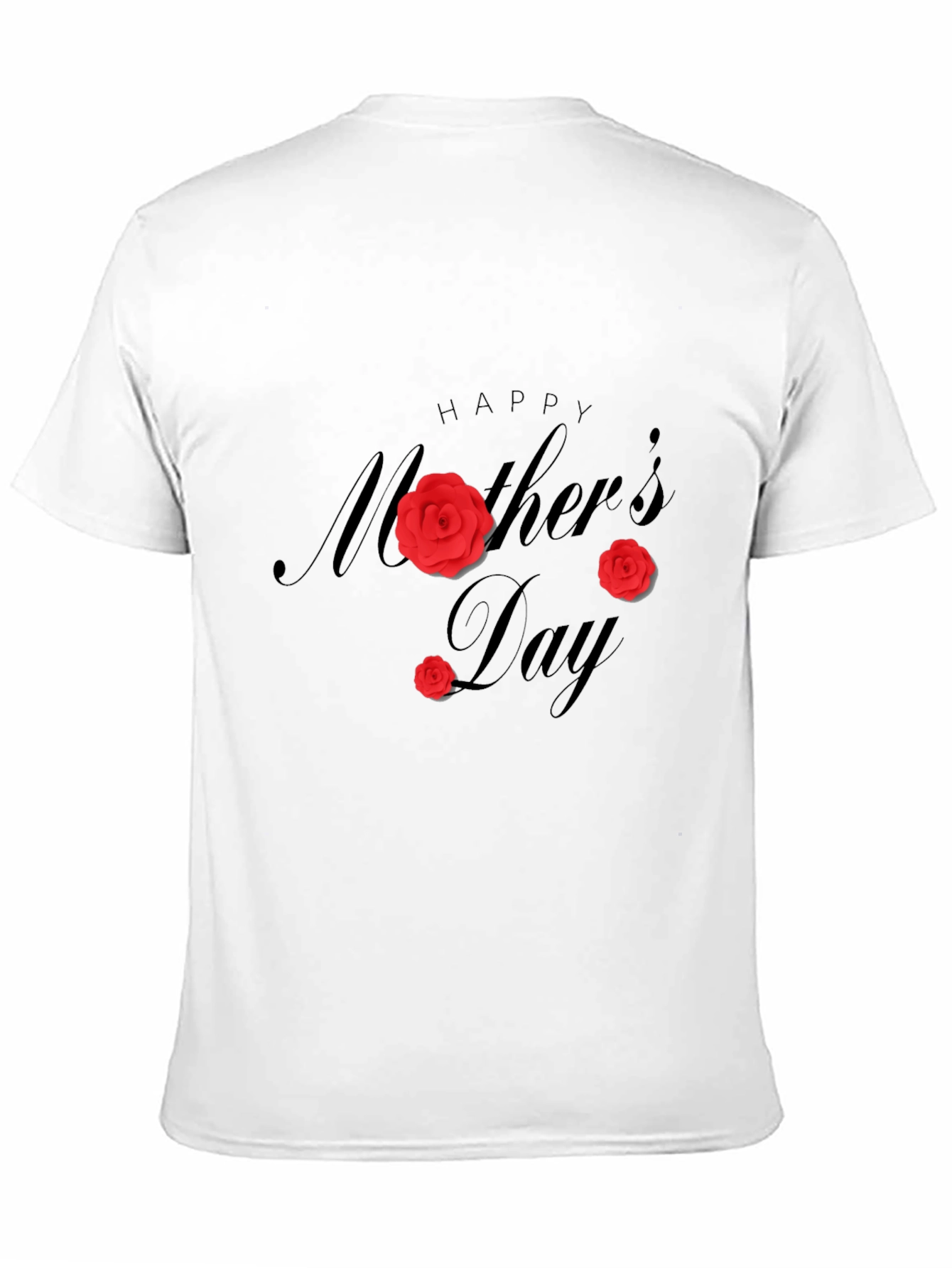 Happy Mothers Day Black T-Shirt
