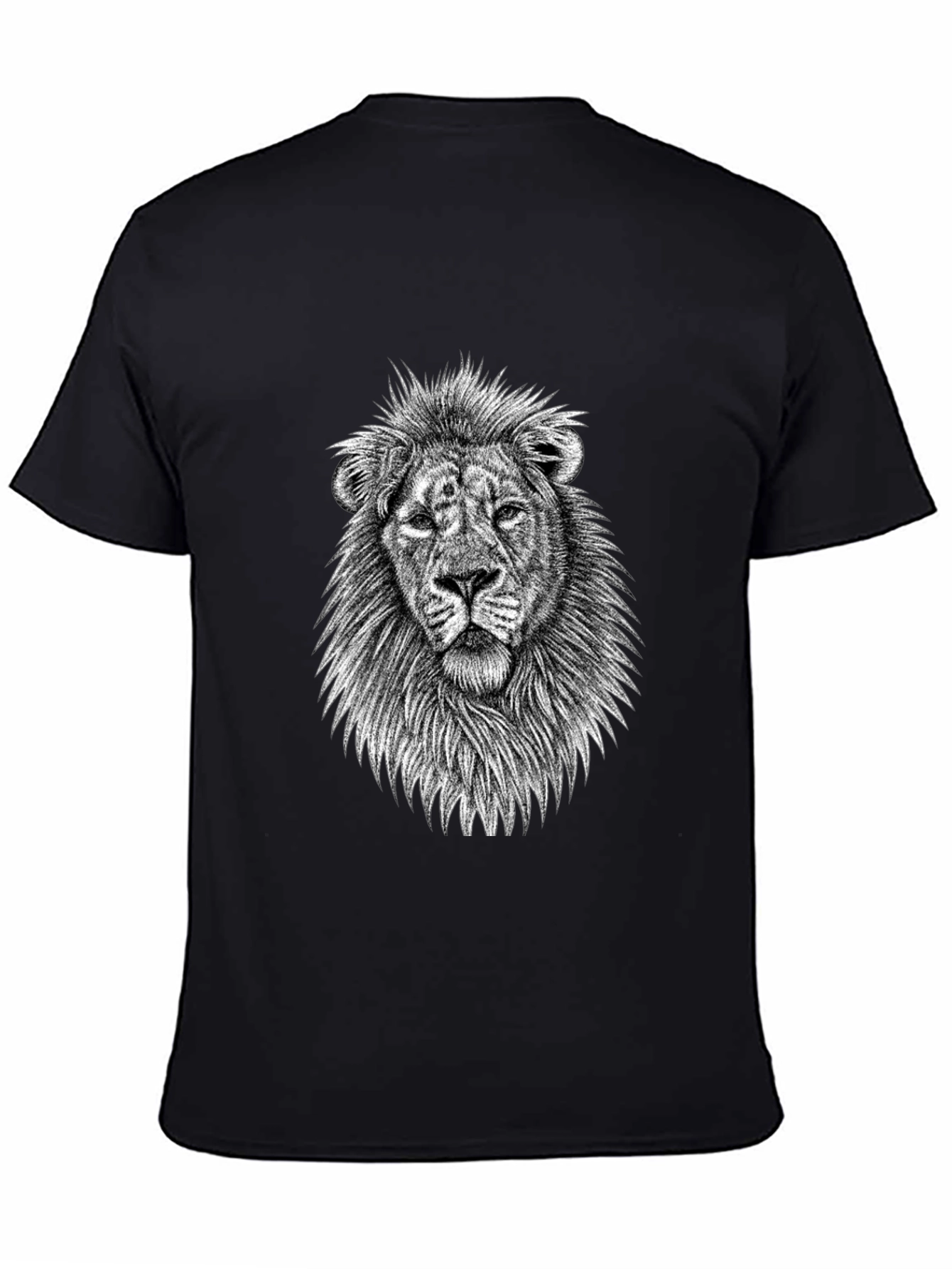 Lion Graphic Tee - Mens Black T-Shirt