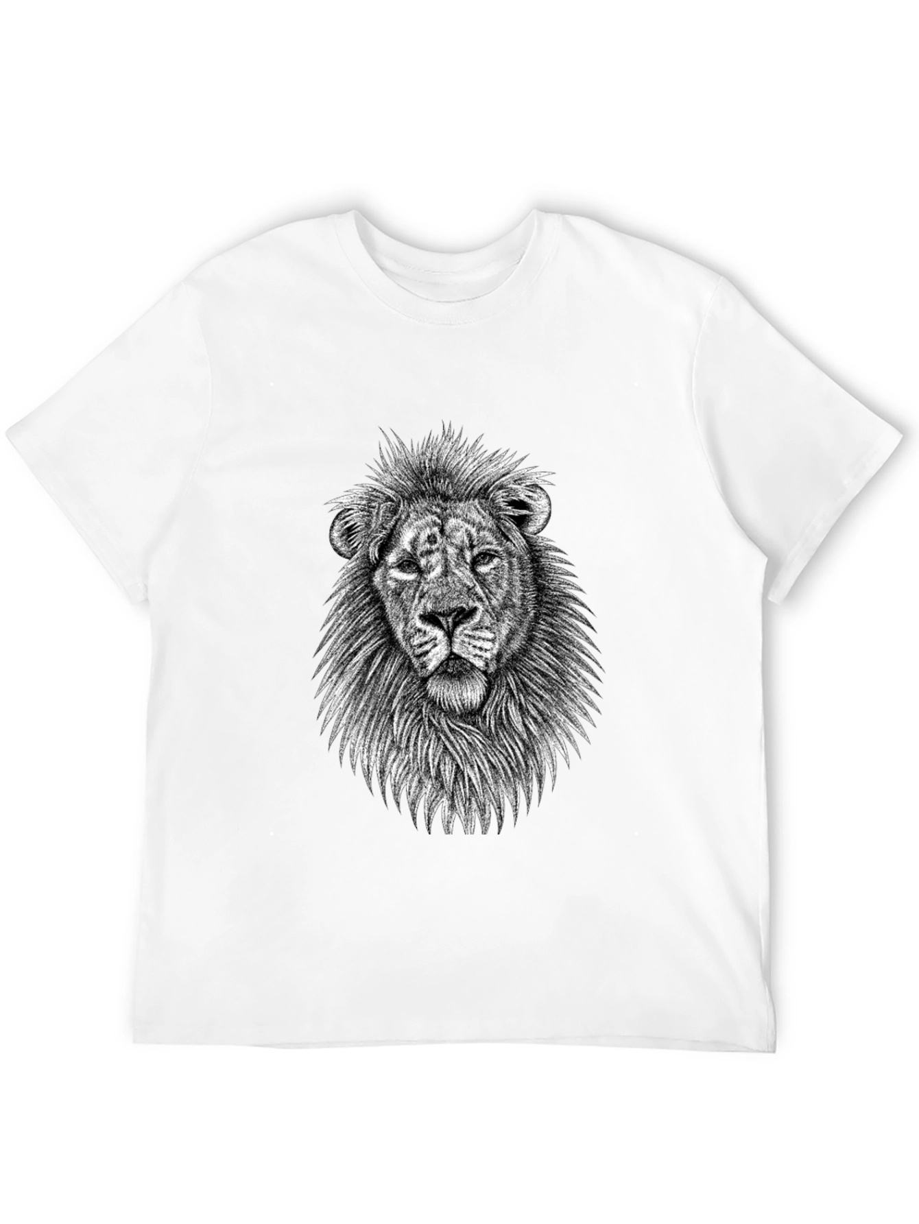 Lion Graphic Tee - Mens Black T-Shirt