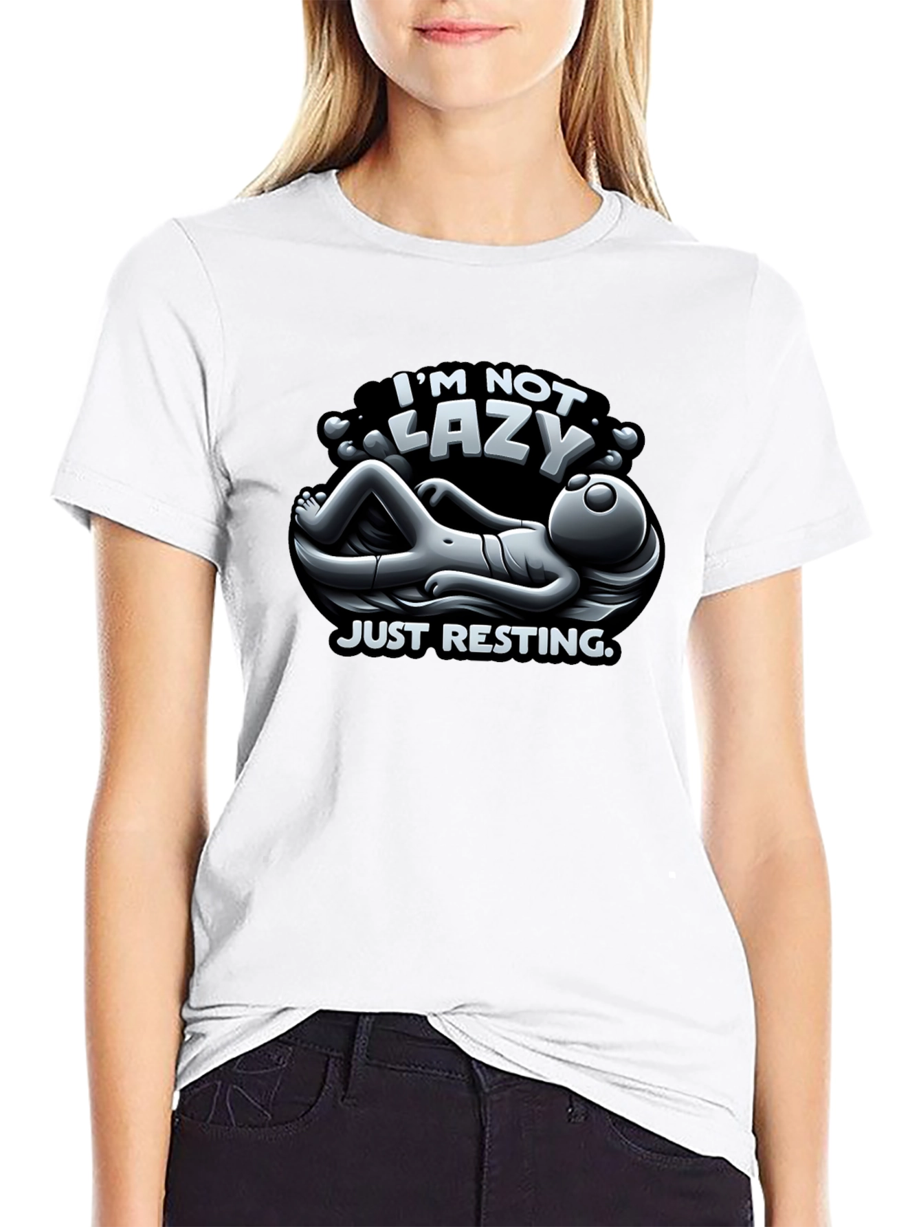 Im Not Lazy T-Shirt - Funny Resting Alien Tee