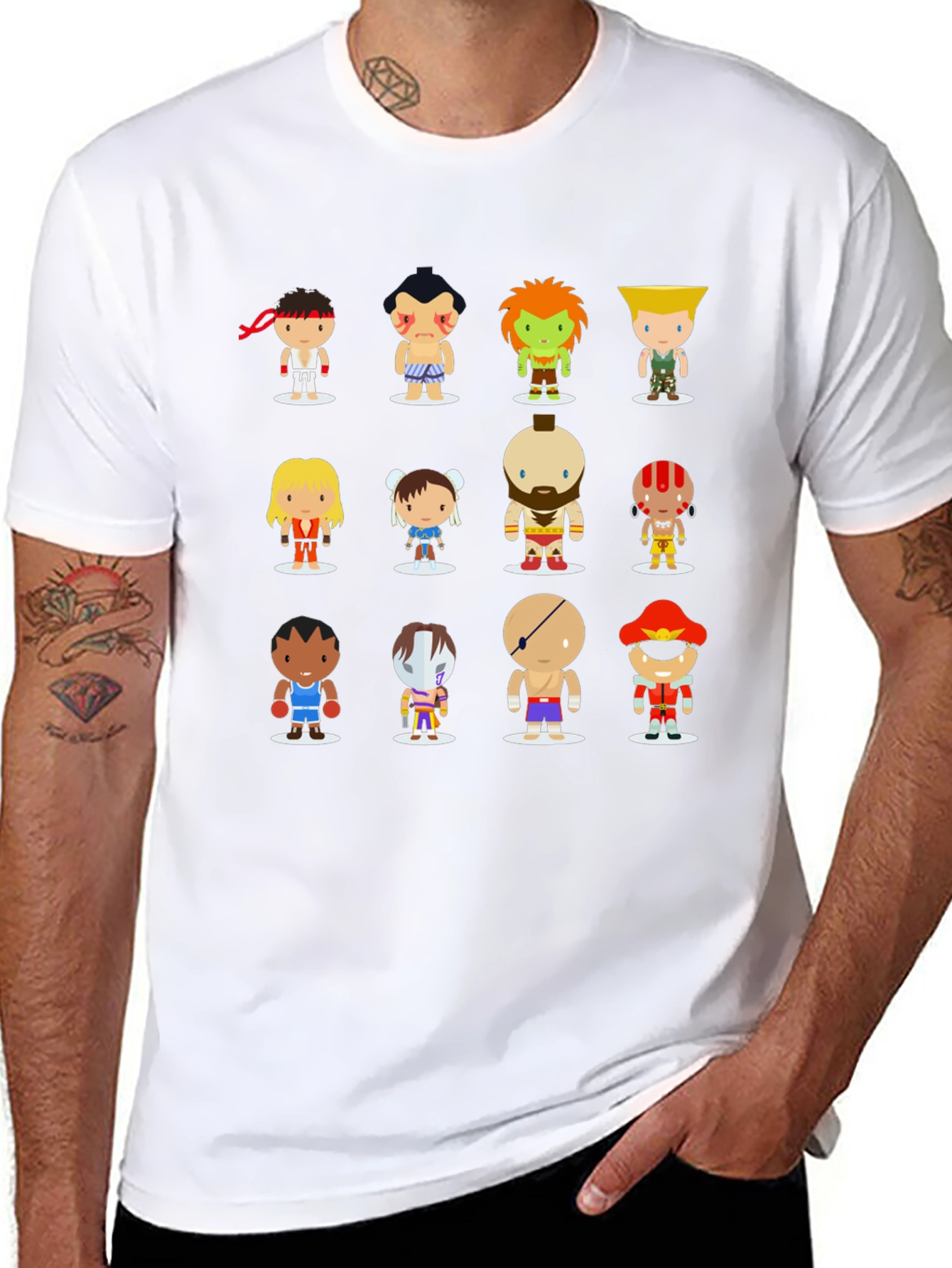 Street Fighter Character T-Shirt