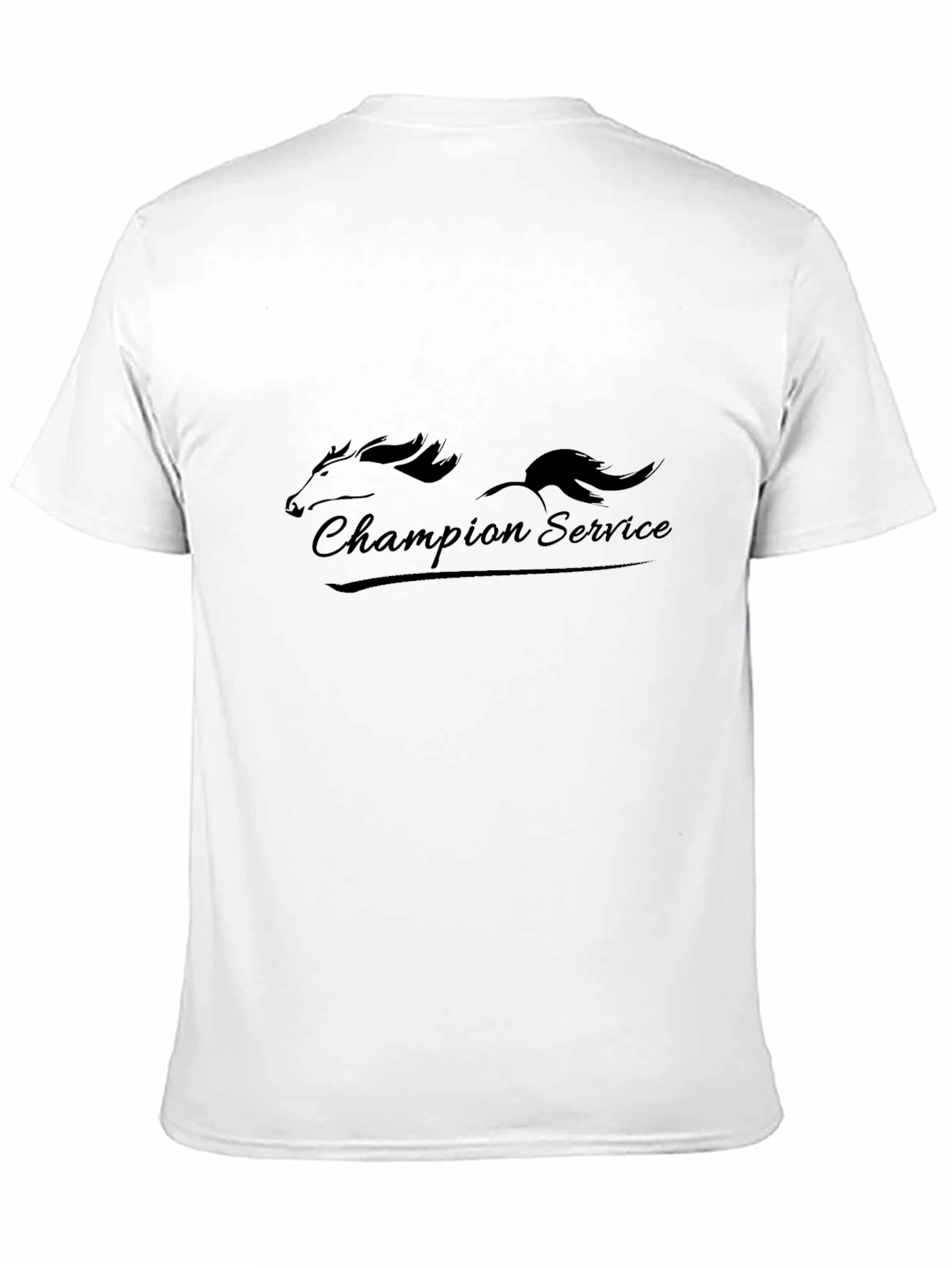 Champion Service Black T-Shirt - Stylish Graphic Tee