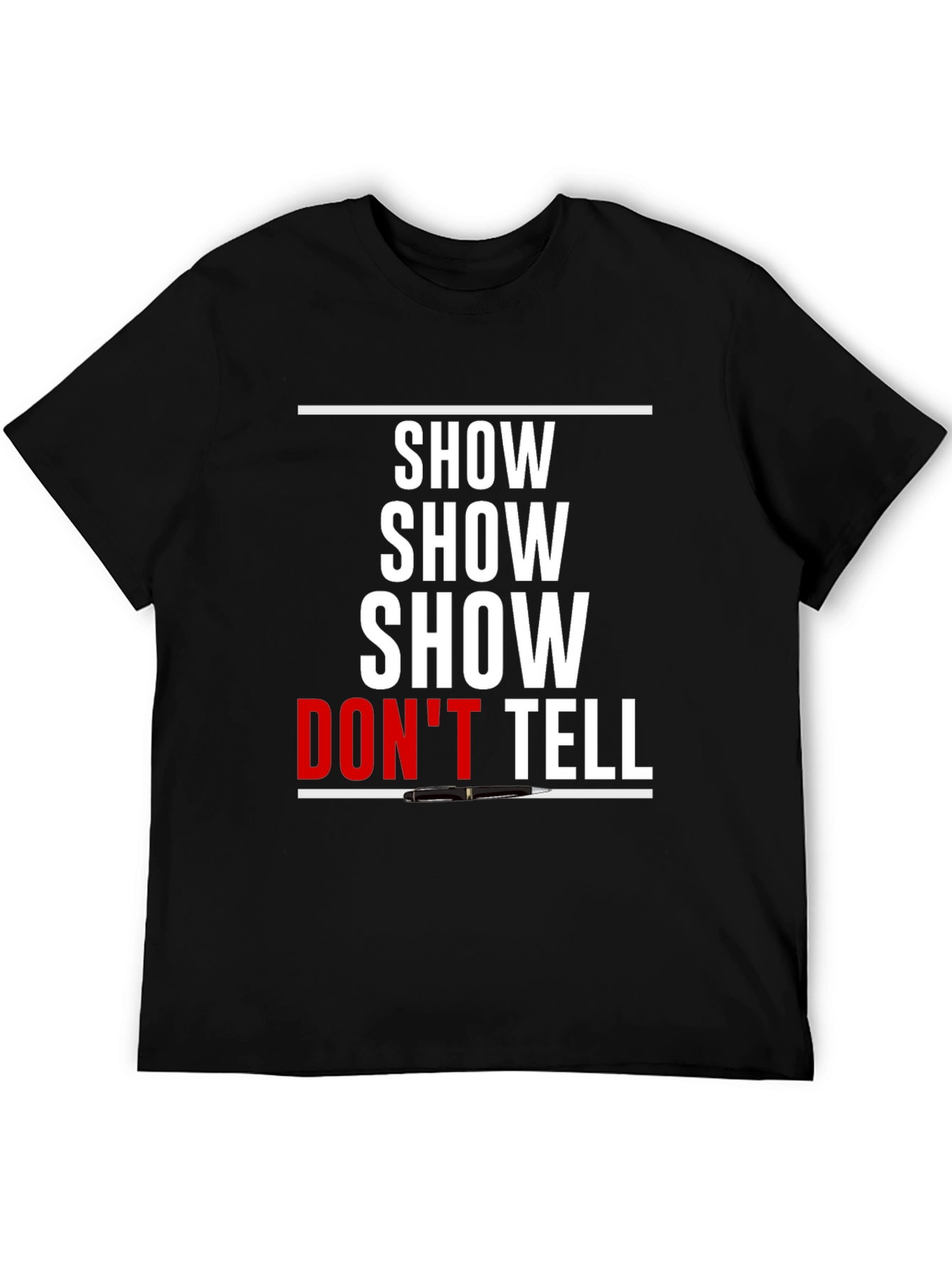 Show Dont Tell Graphic T-Shirt - Creative Writing Tee