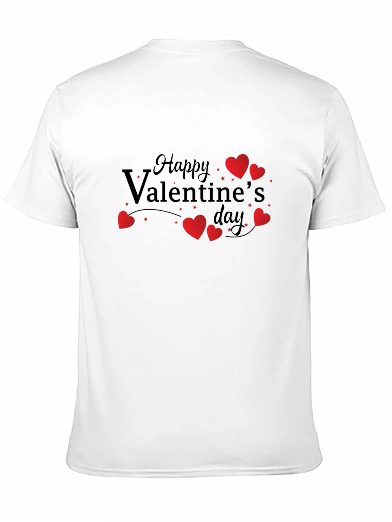 Happy Valentines Day T-Shirt - Black