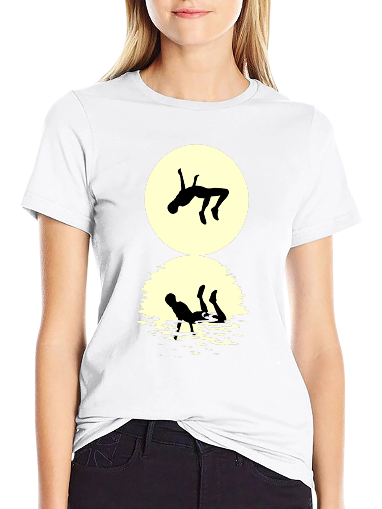 Silhouette Moon Reflection Graphic Tee