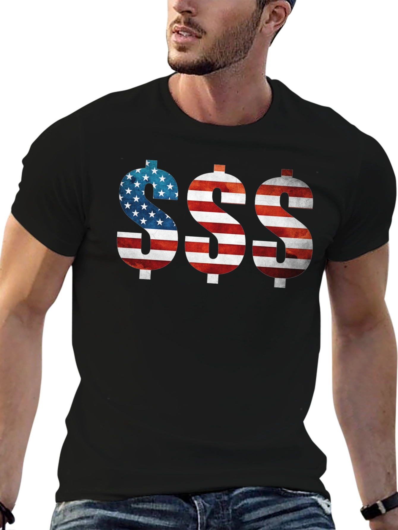 American Flag Dollar Sign T-Shirt - Patriotic Pride