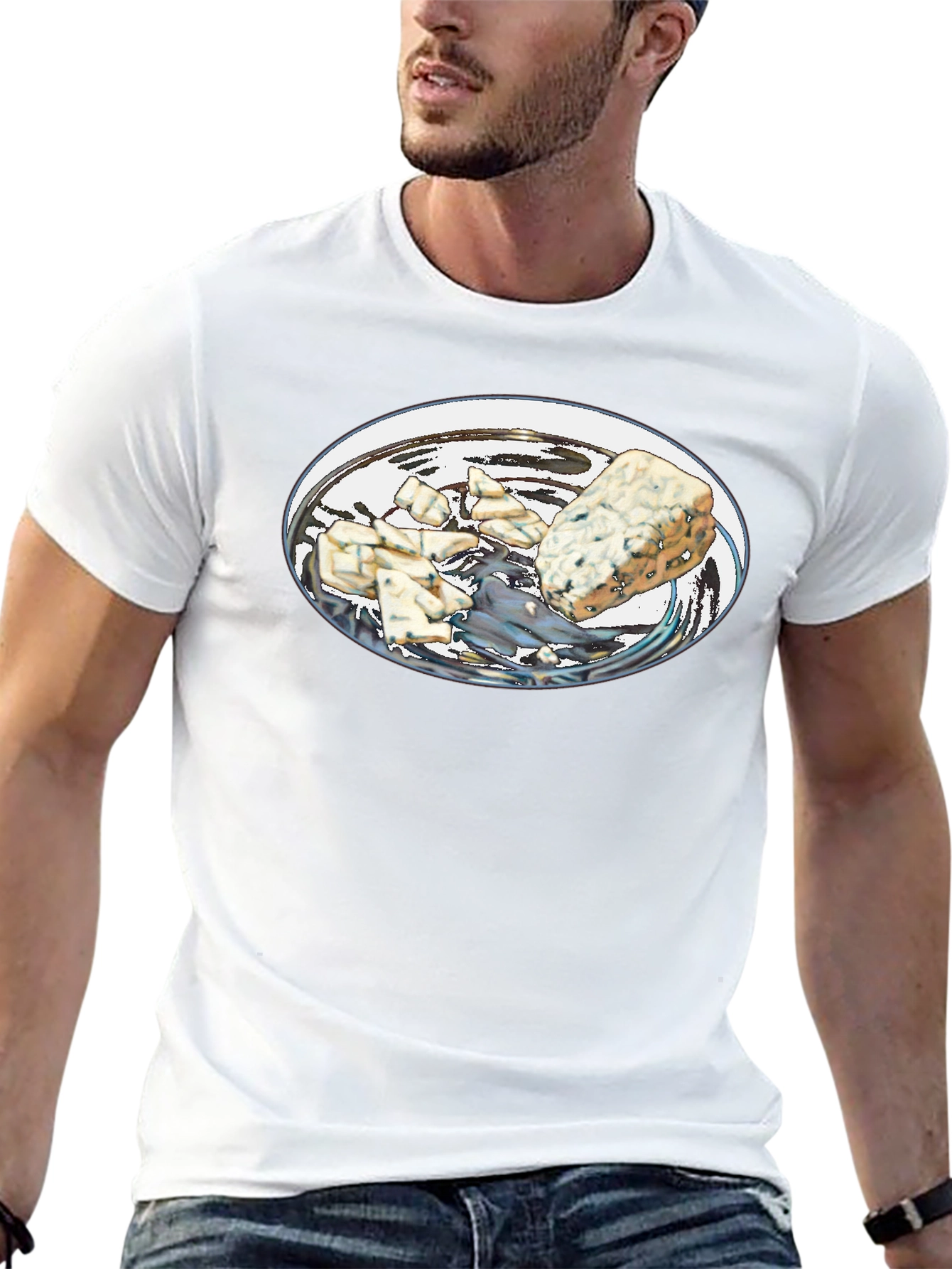 Blue Cheese T-Shirt - Novelty Food Tee