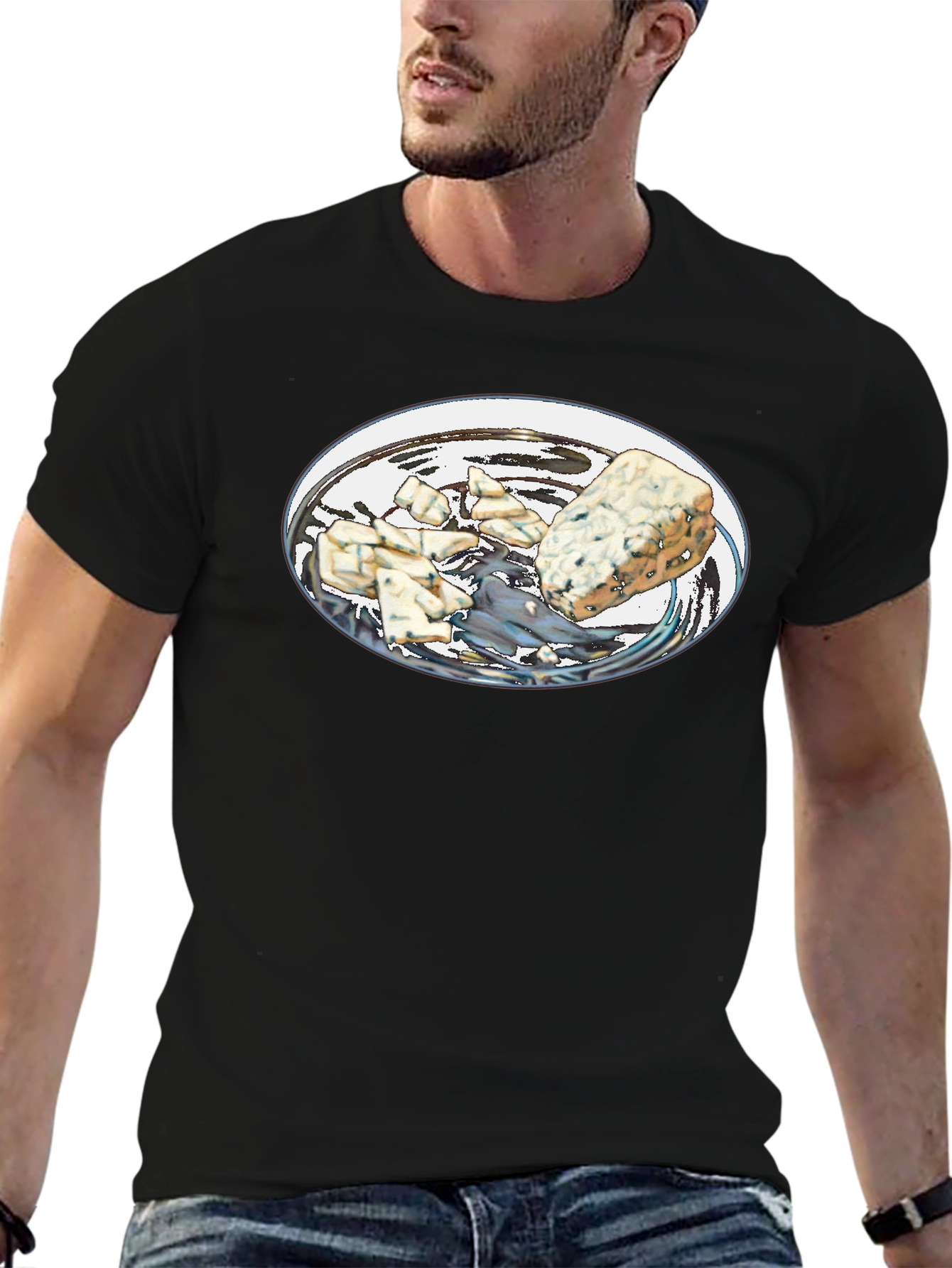 Blue Cheese T-Shirt - Novelty Food Tee