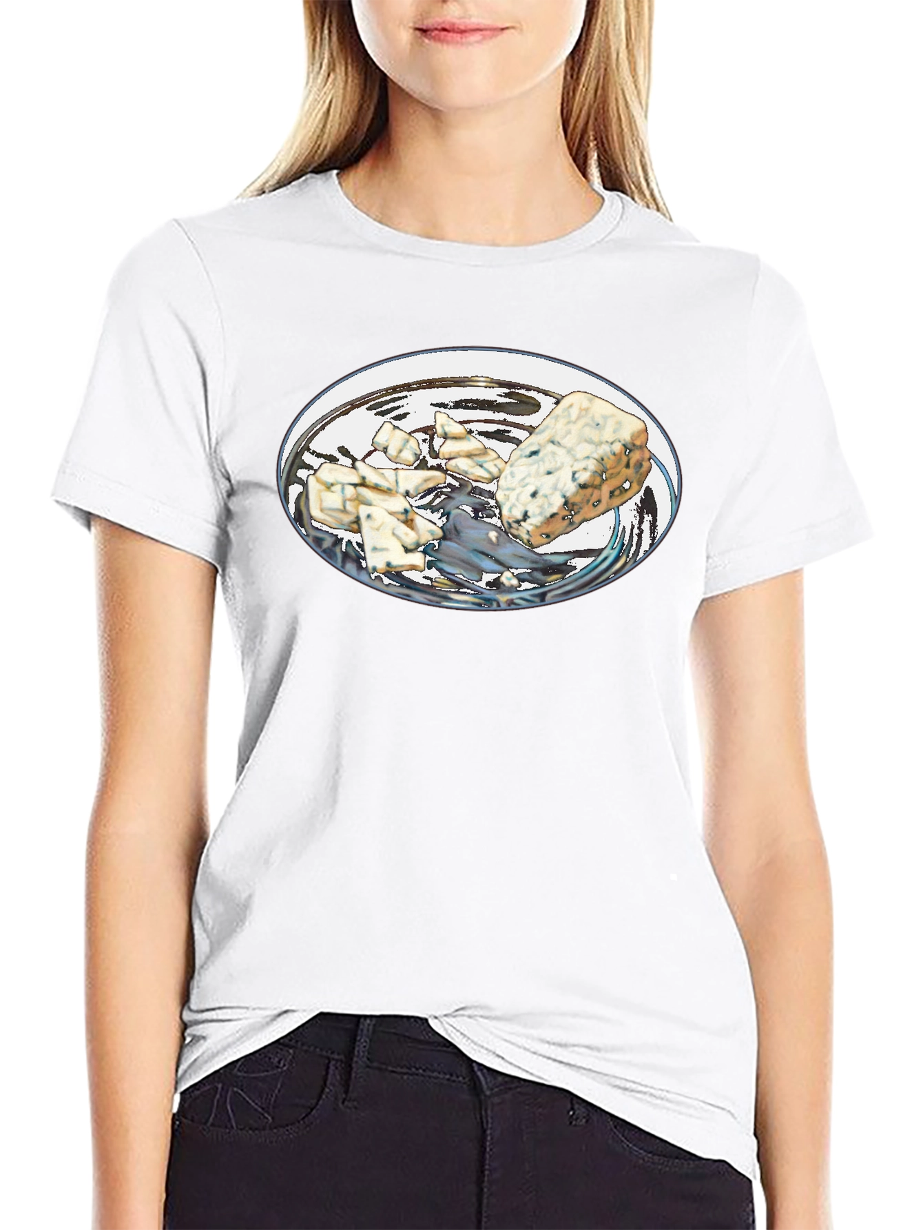 Blue Cheese T-Shirt - Novelty Food Tee