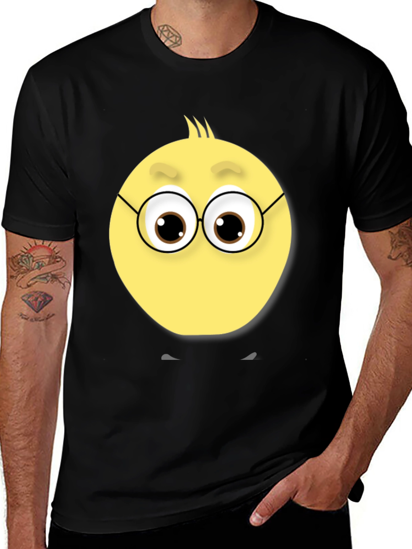 Funny Face T-Shirt - Unique Emoji Design
