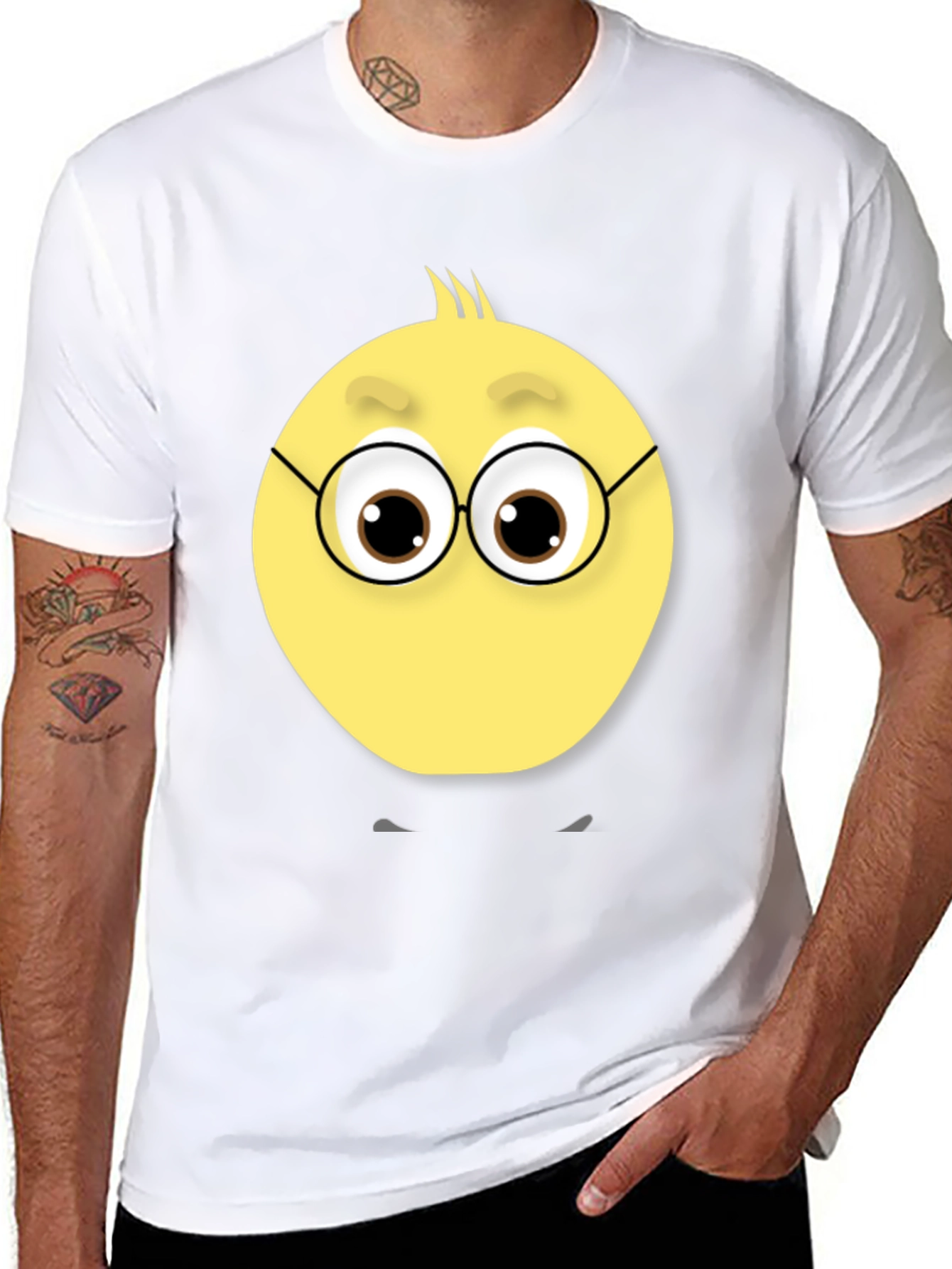 Funny Face T-Shirt - Unique Emoji Design