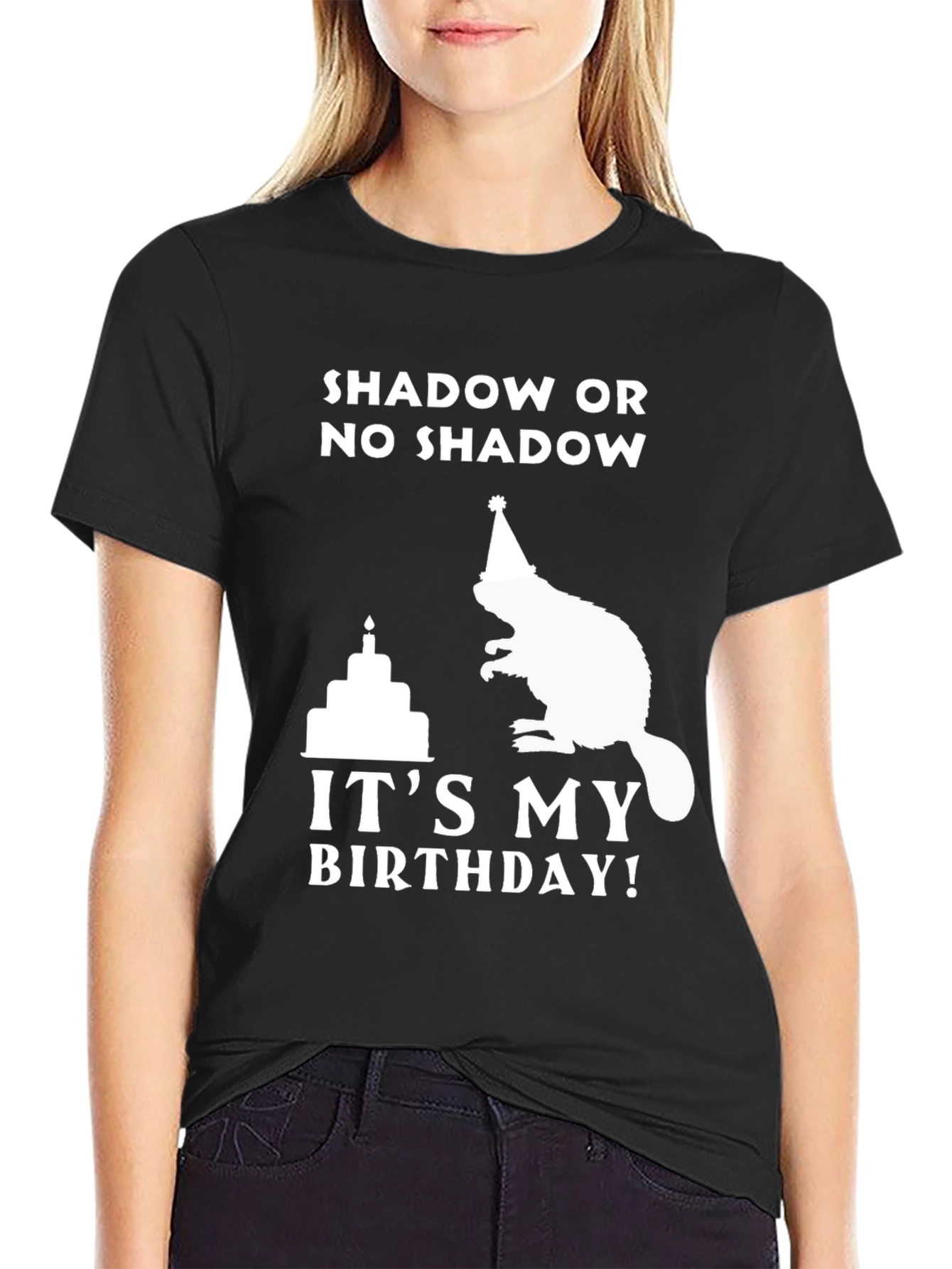 Shadow or No Shadow Birthday Beaver T-Shirt
