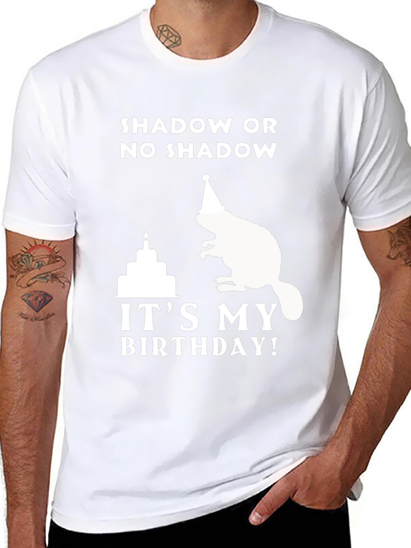 Shadow or No Shadow Birthday Beaver T-Shirt