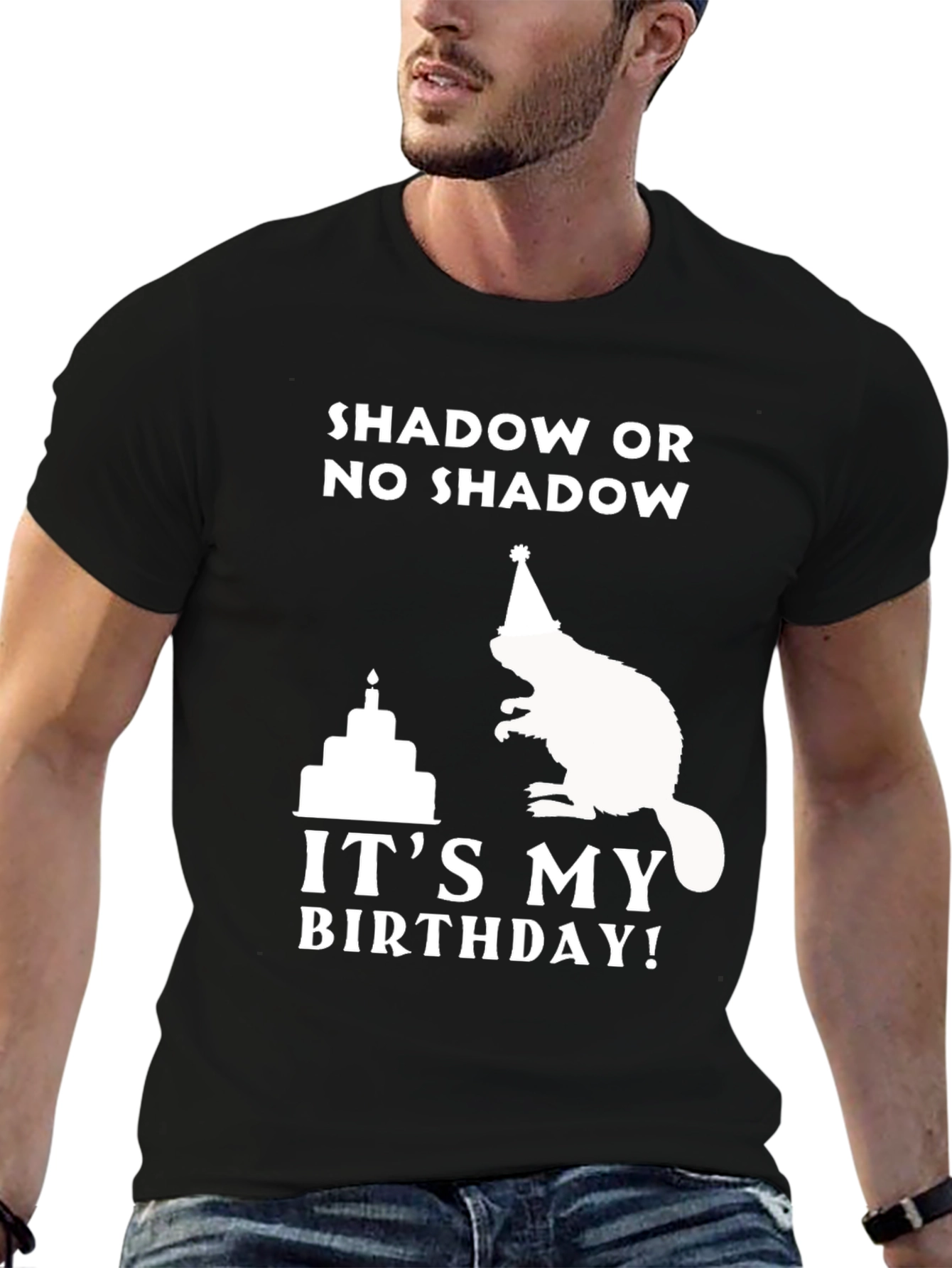 Shadow or No Shadow Birthday Beaver T-Shirt