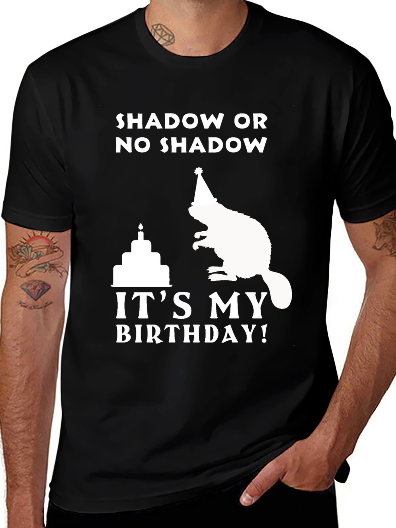 Shadow or No Shadow Birthday Beaver T-Shirt