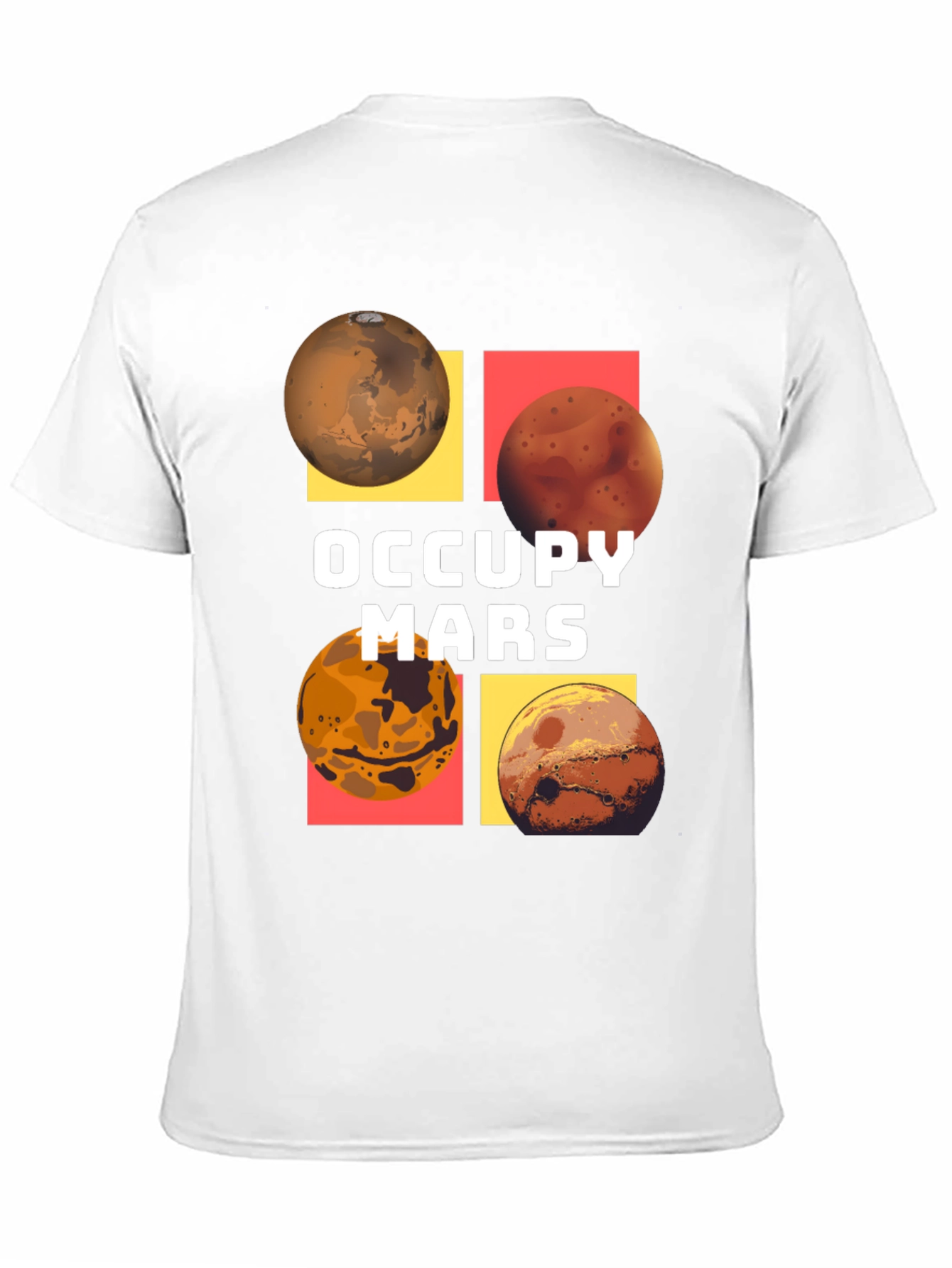 Occupy Mars Graphic Tee - Black Cotton Blend T-Shirt