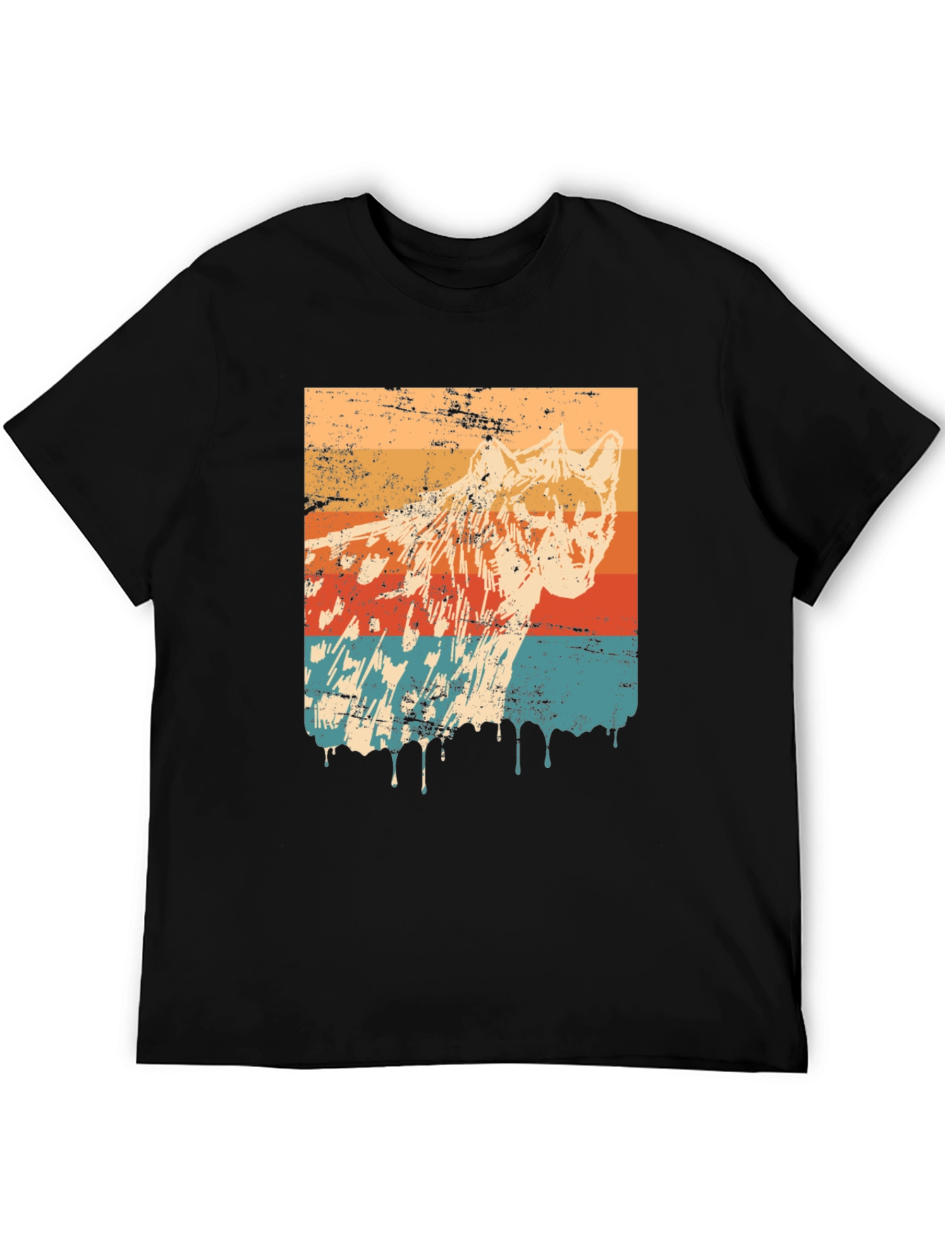 Retro Mountain Lion Graphic T-Shirt