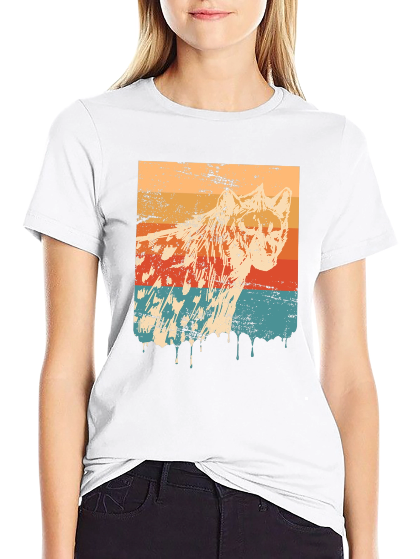Retro Mountain Lion Graphic T-Shirt