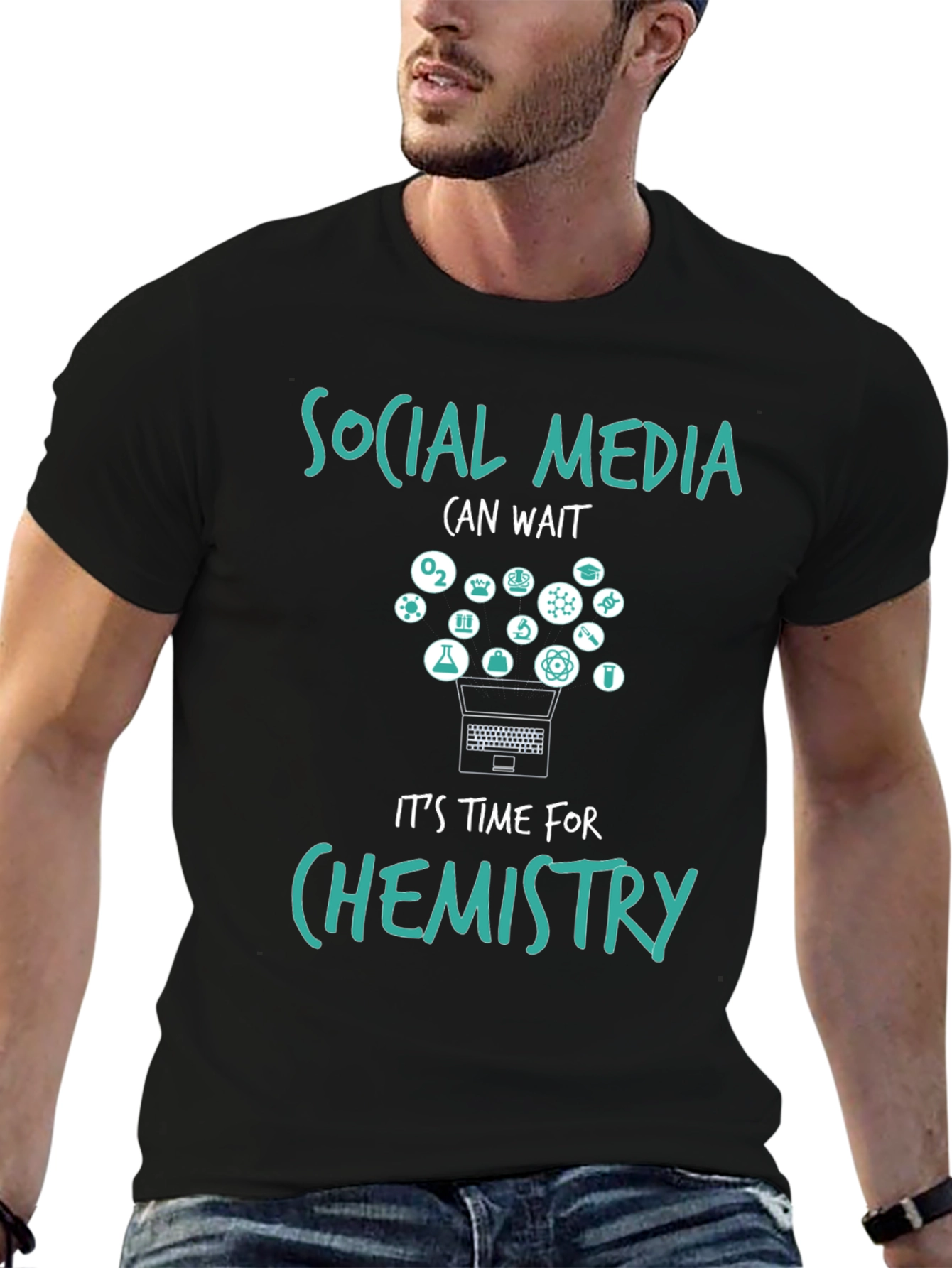 Social Media Wait Chemistry T-Shirt