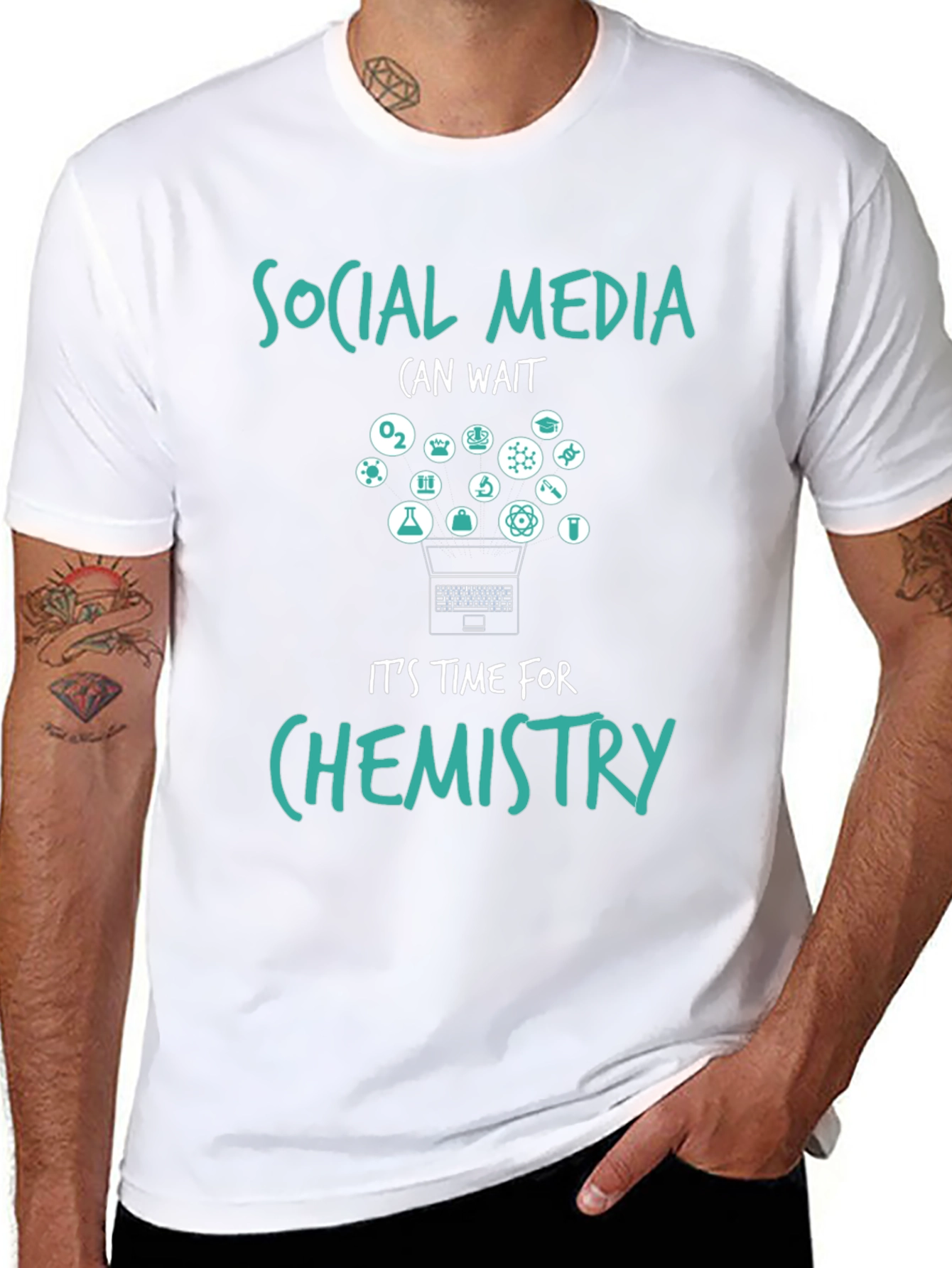Social Media Wait Chemistry T-Shirt