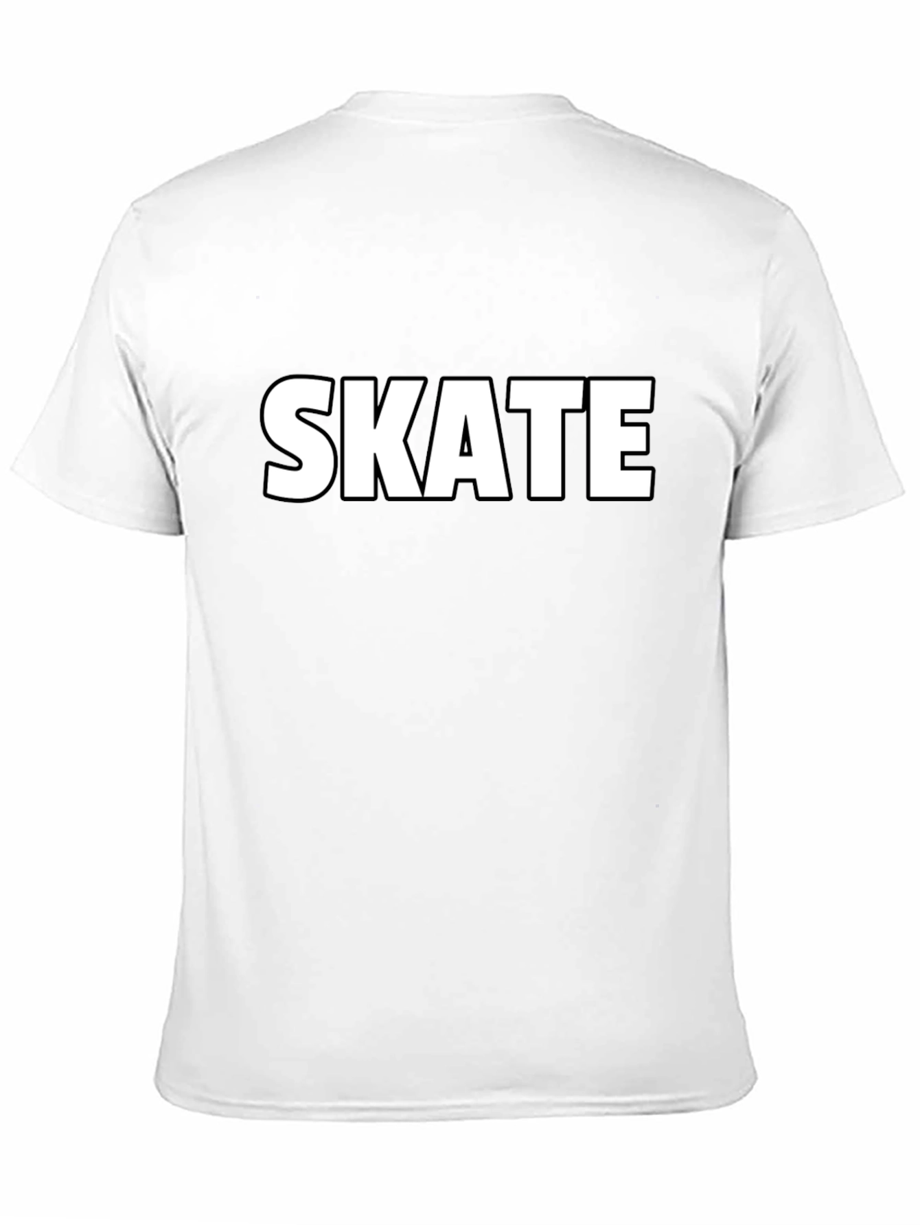 Skate Graphic Tee - Black Cotton T-Shirt