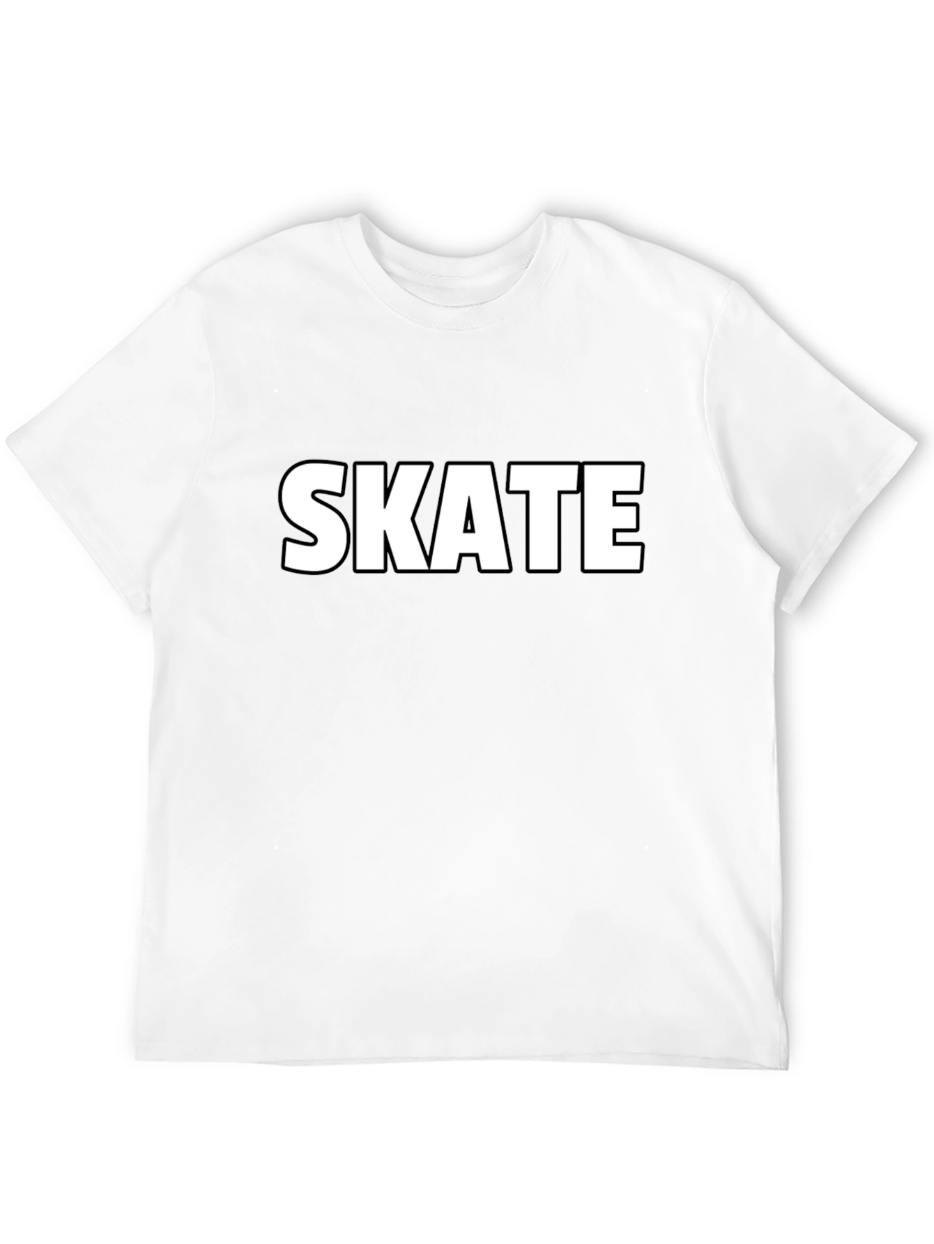Skate Graphic Tee - Black Cotton T-Shirt