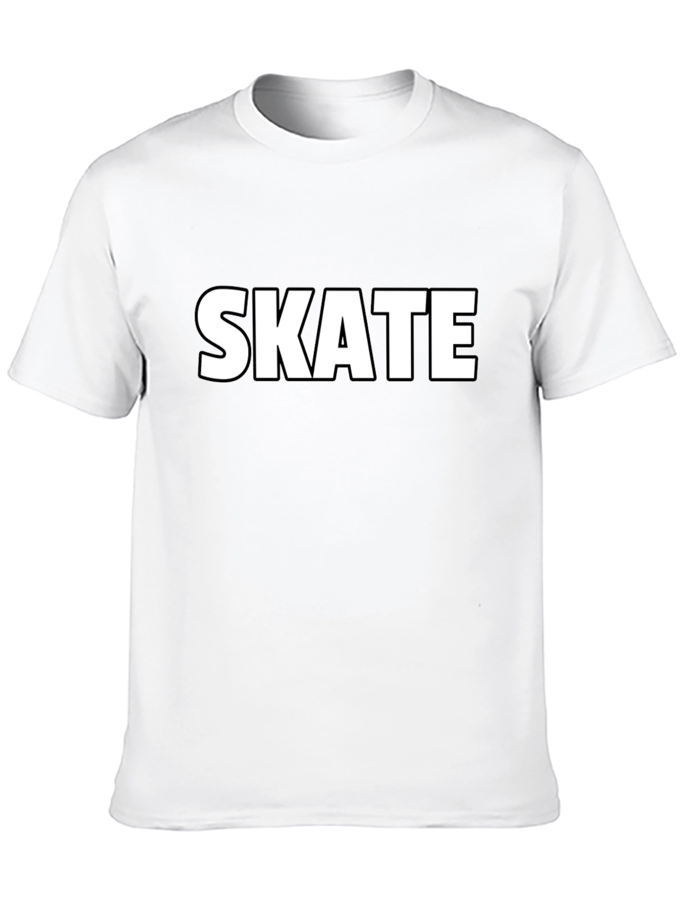 Skate Graphic Tee - Black Cotton T-Shirt