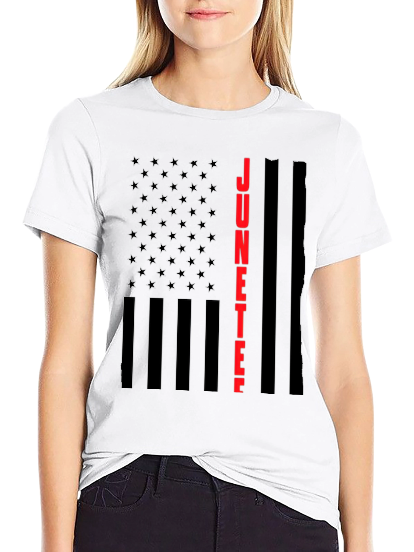 Juneteenth American Flag T-Shirt - Celebrate Freedom