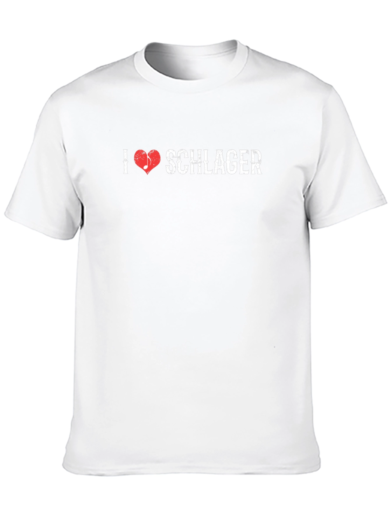 I Love Schlager Heart Music Note T-Shirt