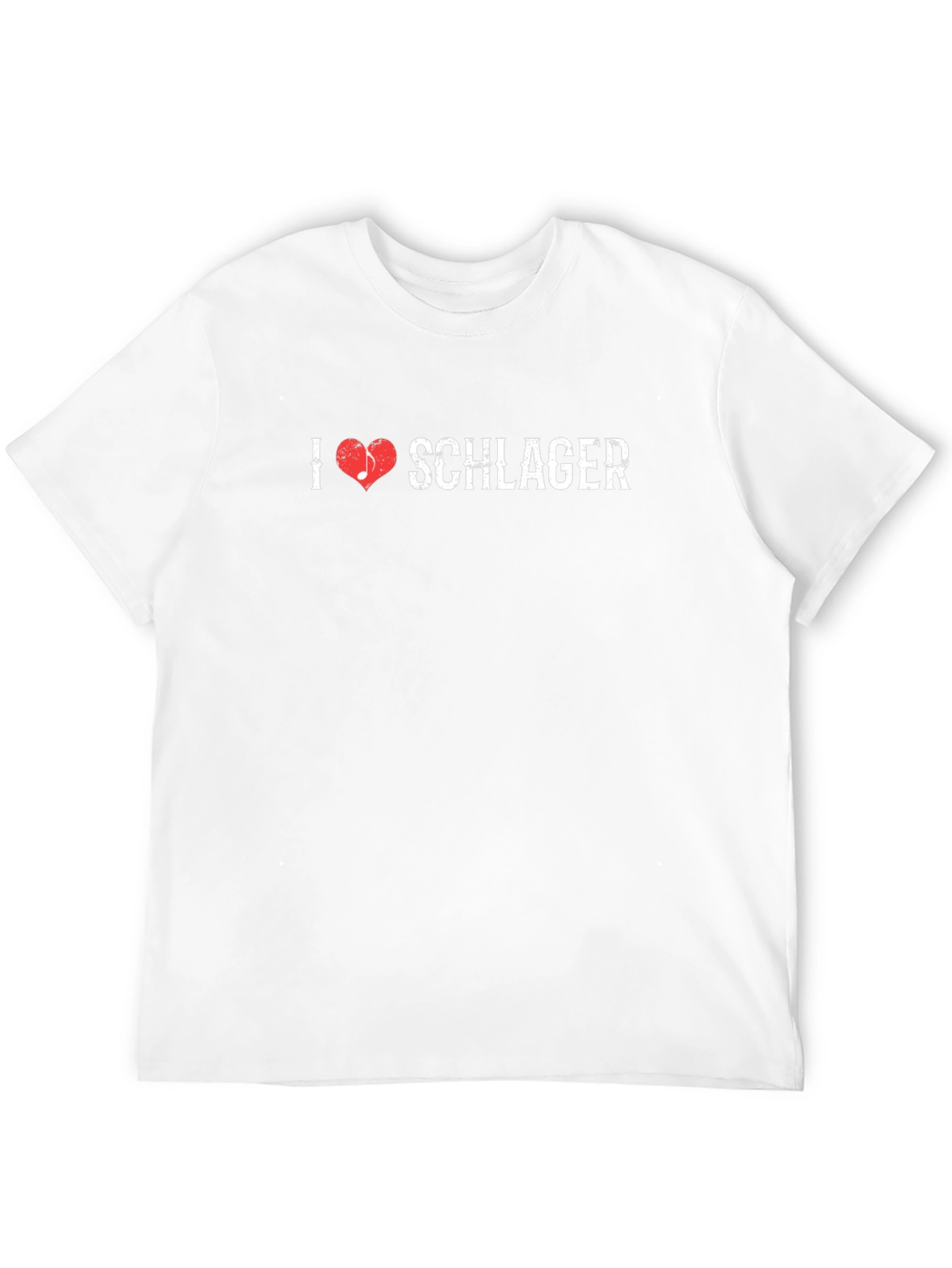 I Love Schlager Heart Music Note T-Shirt